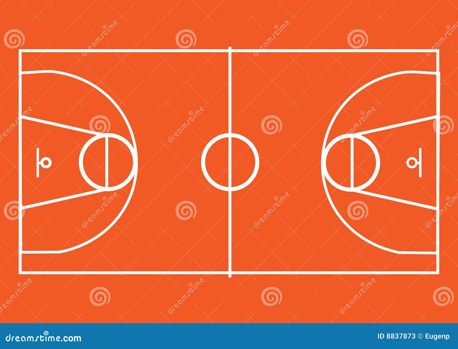 Basketball court illustration