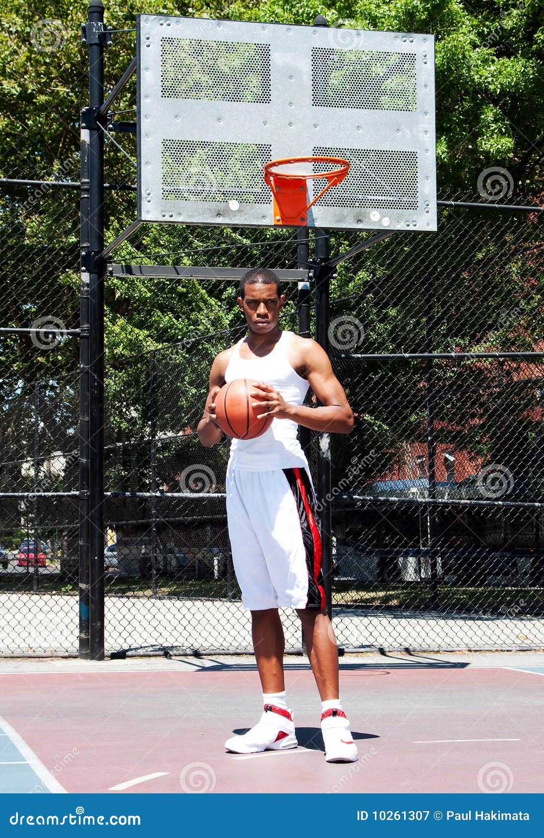 Basketball Player with Ball Stock Image Image of summer, ball 10261307