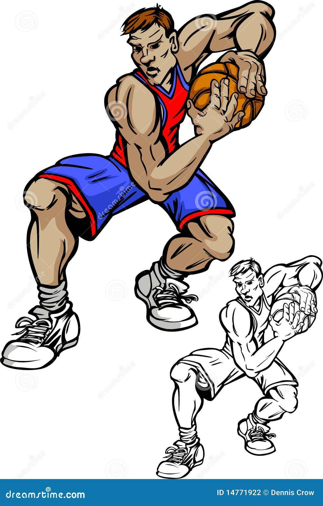 Basketball Player Cartoon Stock Photography - Image: 14771922