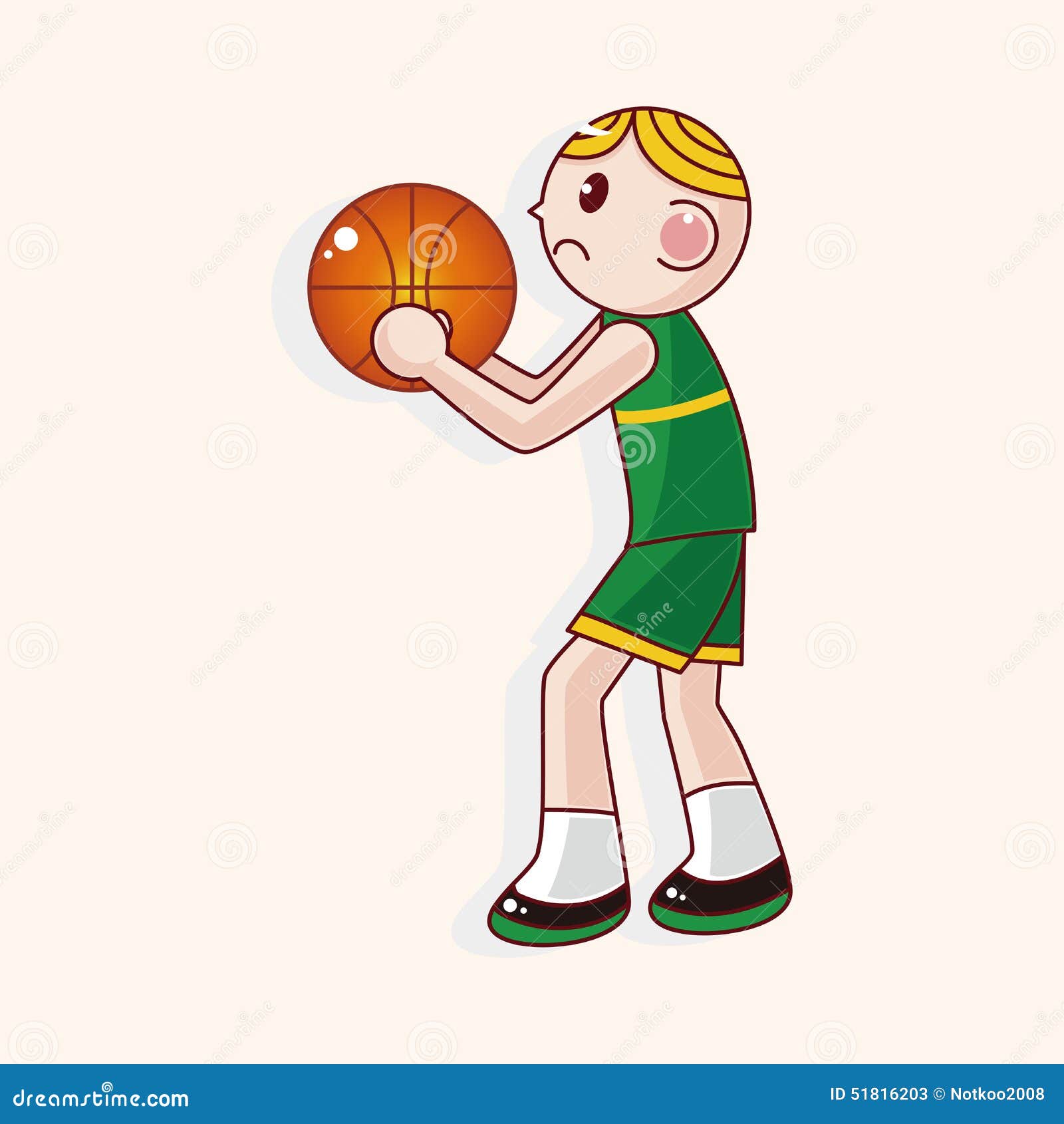 Basketball Player Cartoon Elements Vector,eps Stock Vector ...