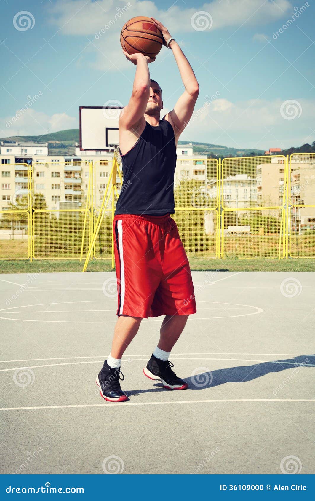 Basketball Player Concentrate and Preparing for Shoot Stock Photo Image of play, playing 36109000
