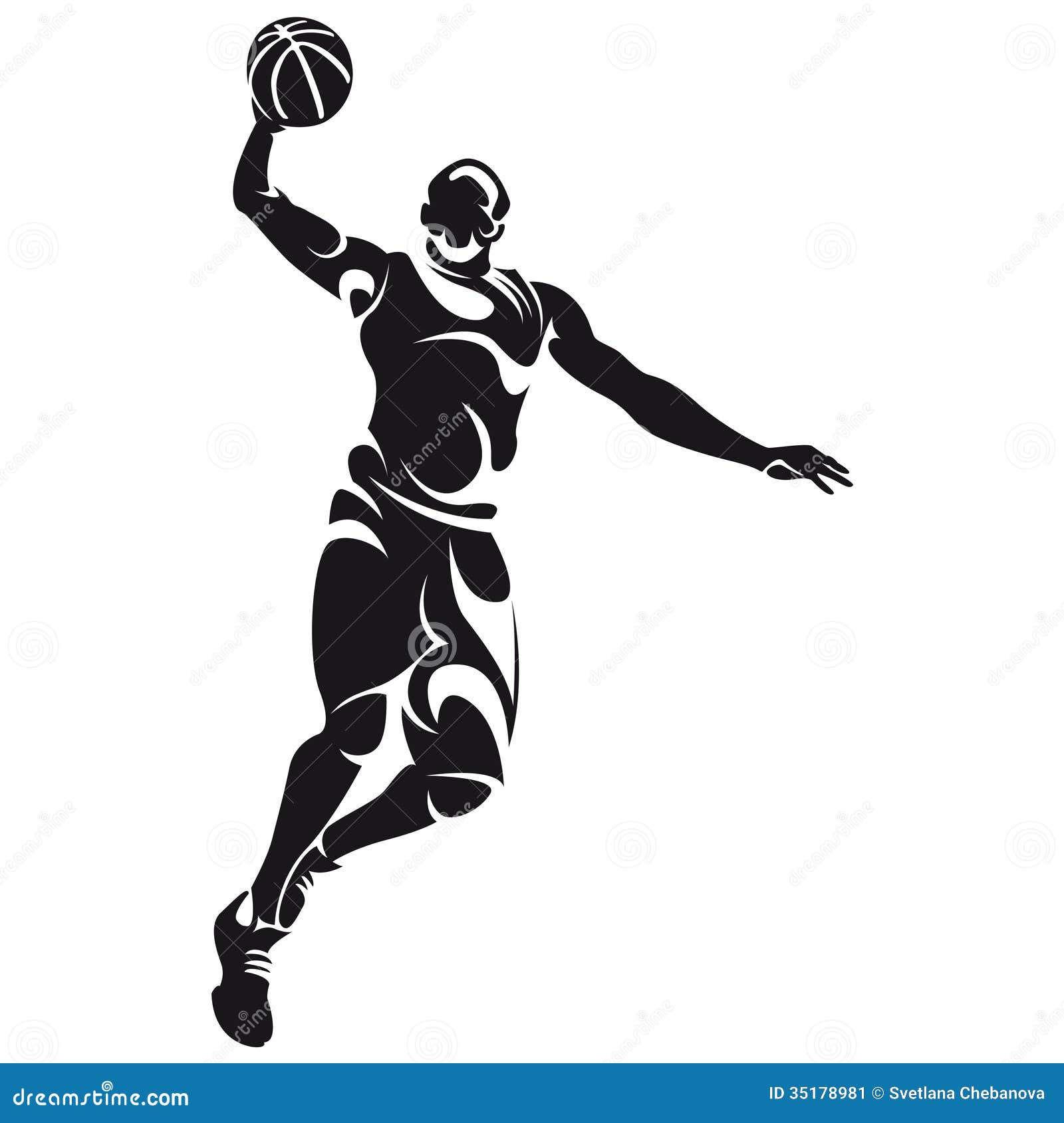 Basketball Player, Silhouette Stock Image - Image: 35178981
