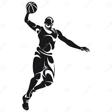 Basketball Player, Silhouette Stock Vector - Illustration of athlete ...