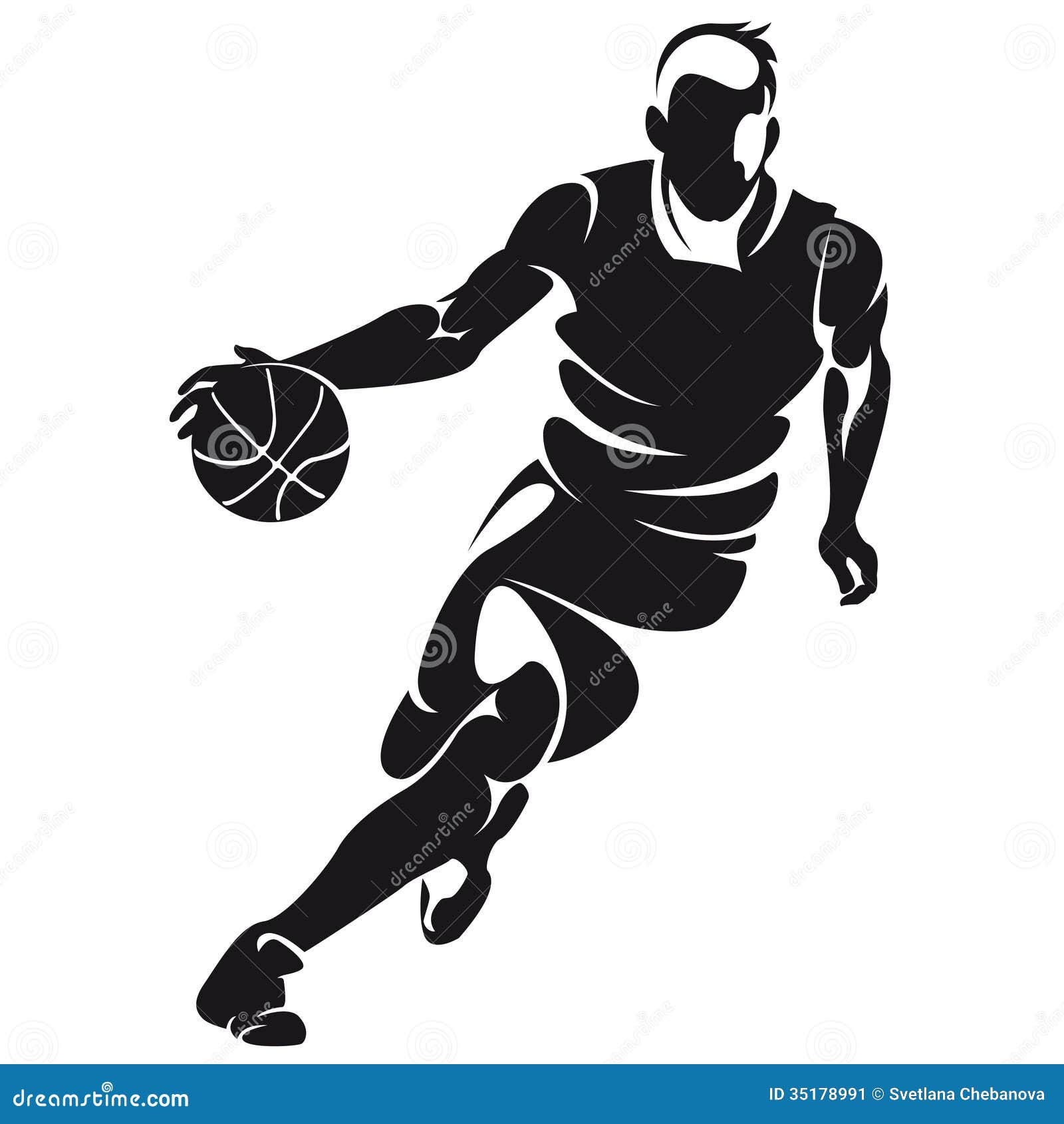 basketball player, silhouette