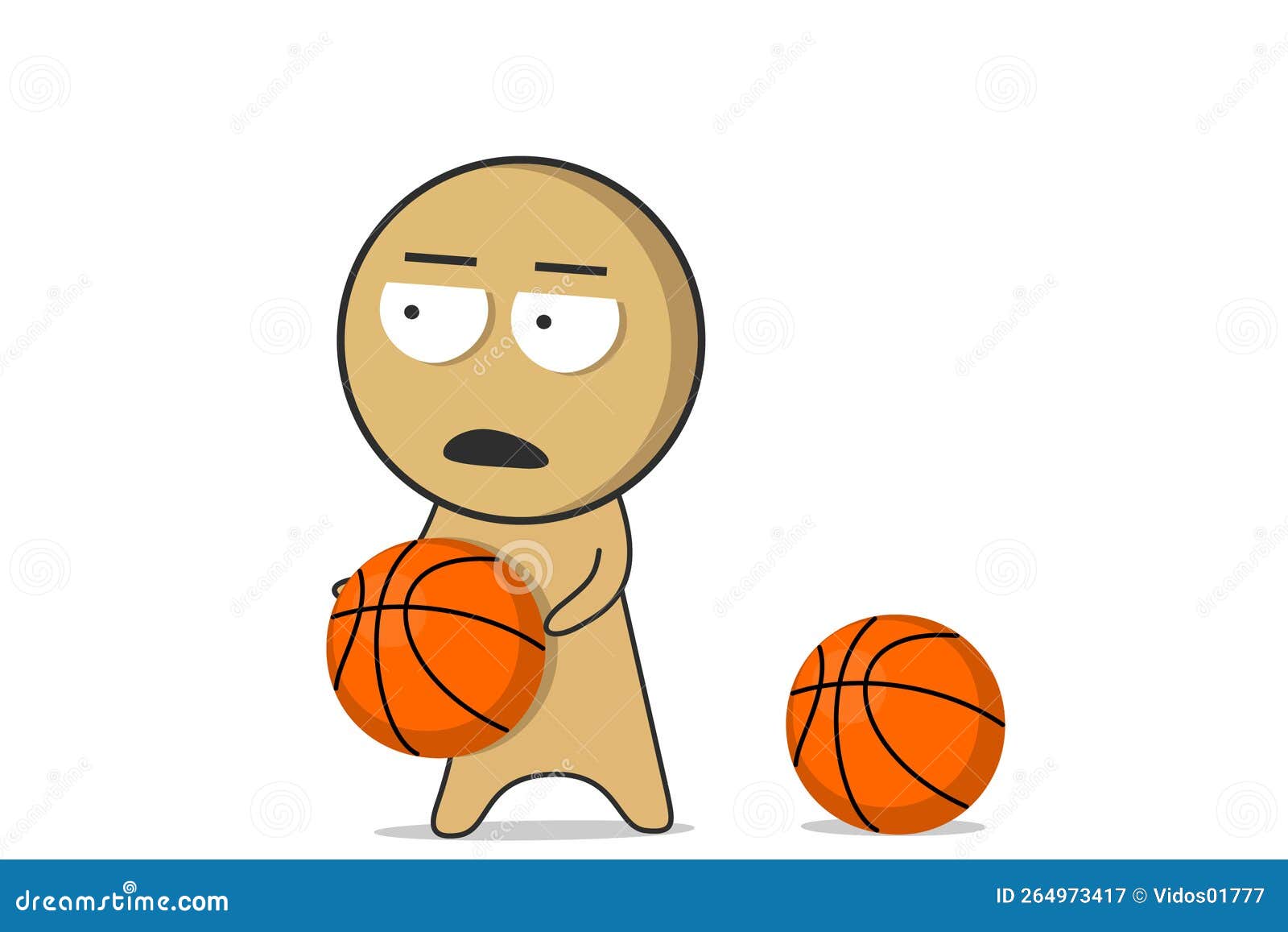 Basketball Player Throws the Ball into the Ring Stock Vector