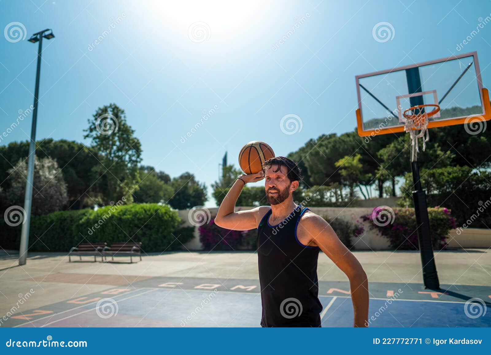 Basketball Player Throws a Ball that To Another Player. Pass in the Game Stock Image Image of