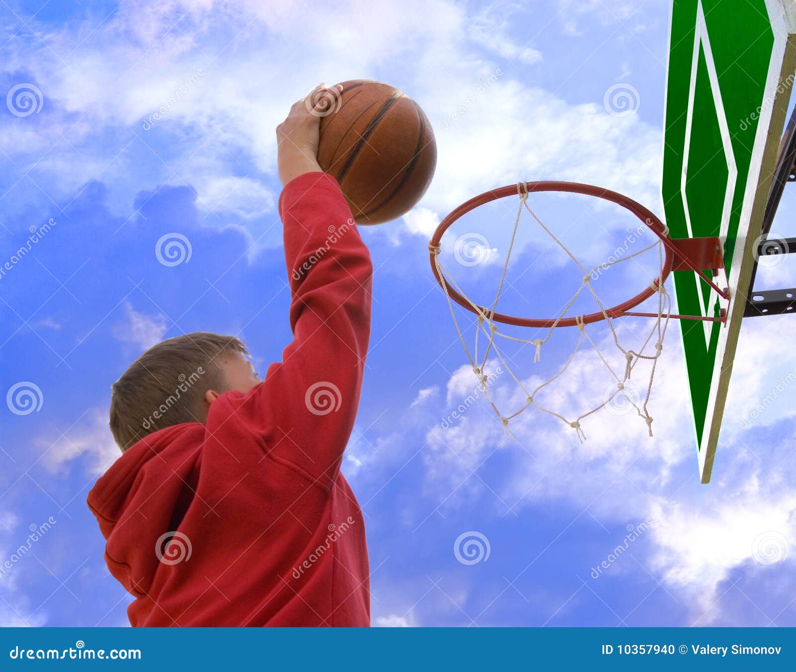 Basketball slam dunk stock photo. Image of ball, basketball 10357940