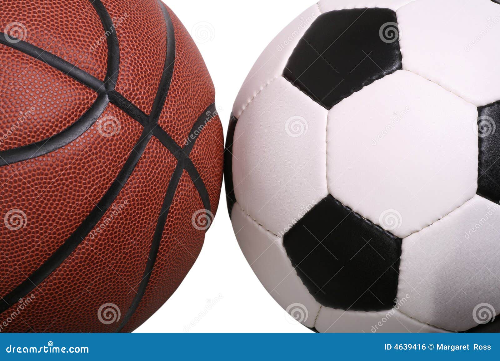 Basketball Soccer Royalty Free Stock Image - Image: 4639416