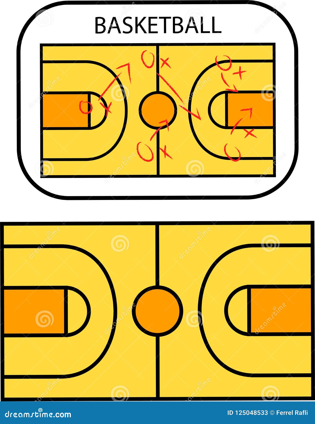 Basketball Tactic Board stock vector. Illustration of accessories