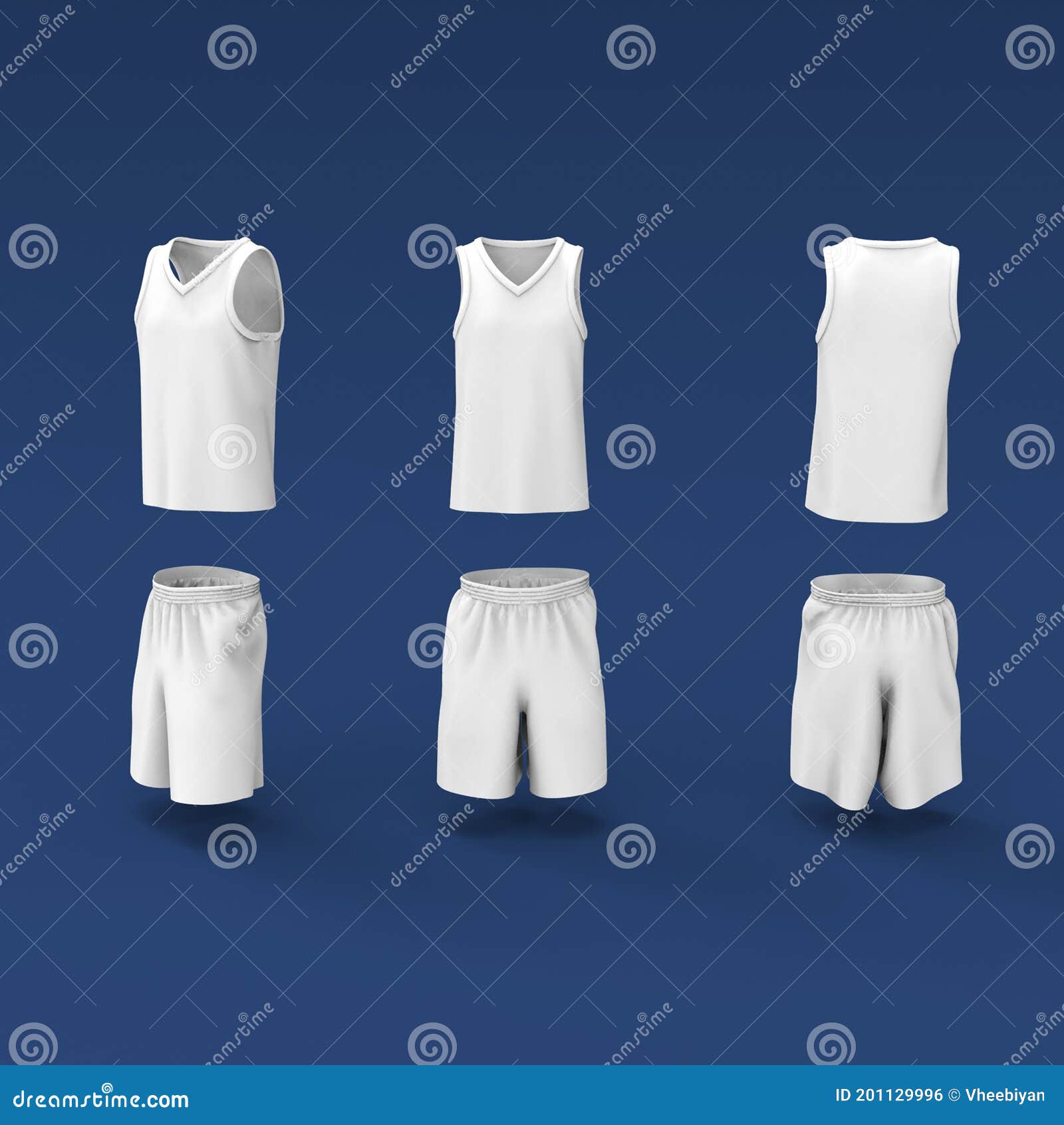 Basketball Uniform Template Design Tank Top Tshirt Mockup For