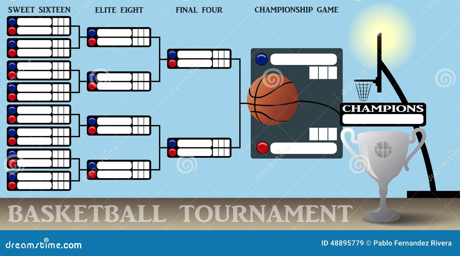 Playoff Tournament Brackets Chart. Vector Illustration Stock Vector -  Illustration of baseball, event: 120158848