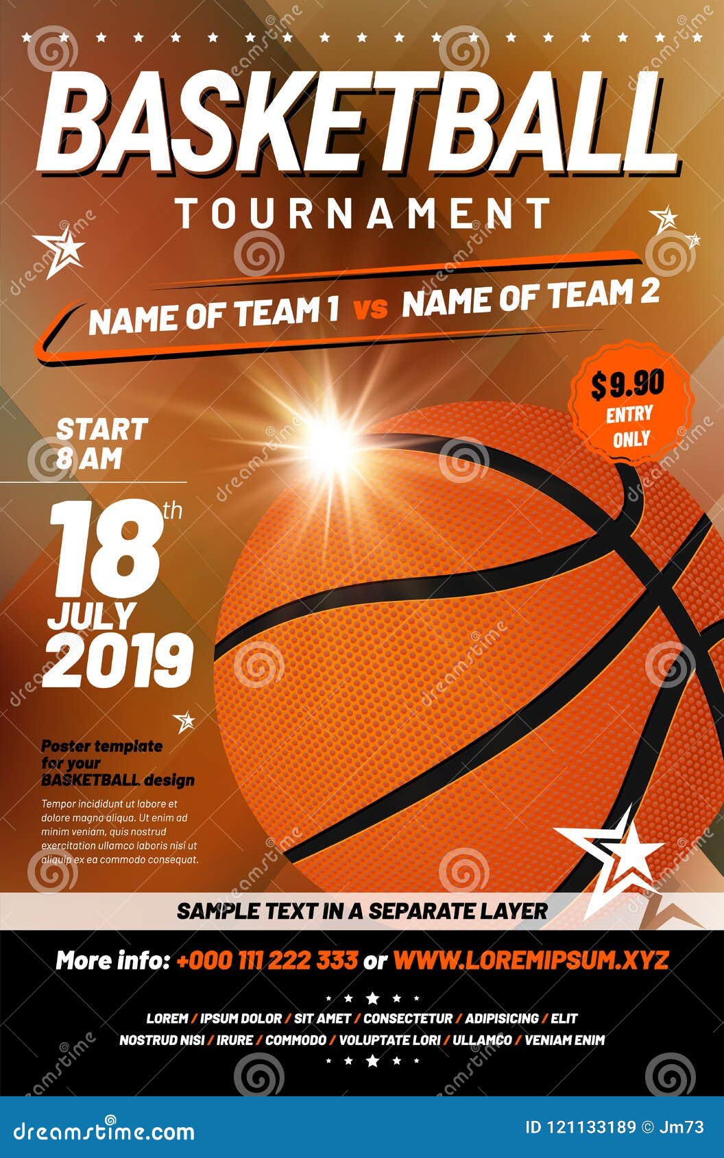 BASKETBALL POSTER Template