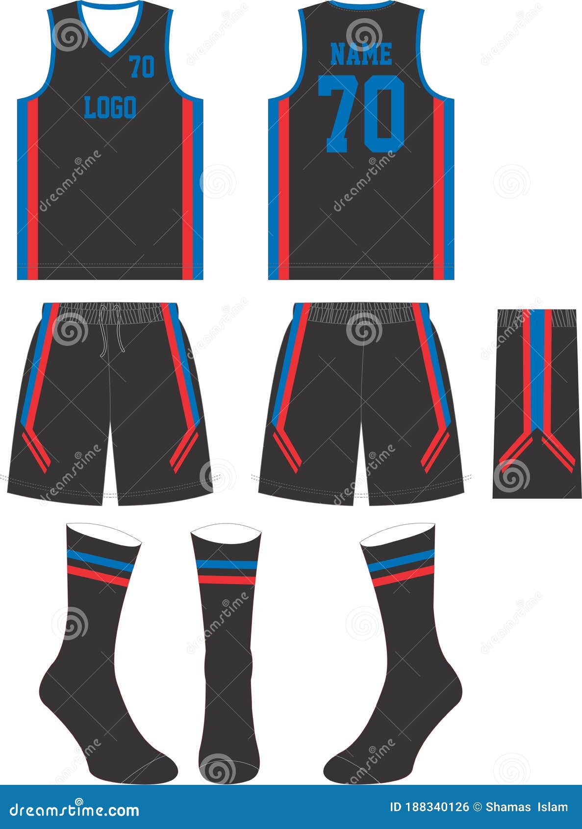 Basketball shorts custom design mock ups templates