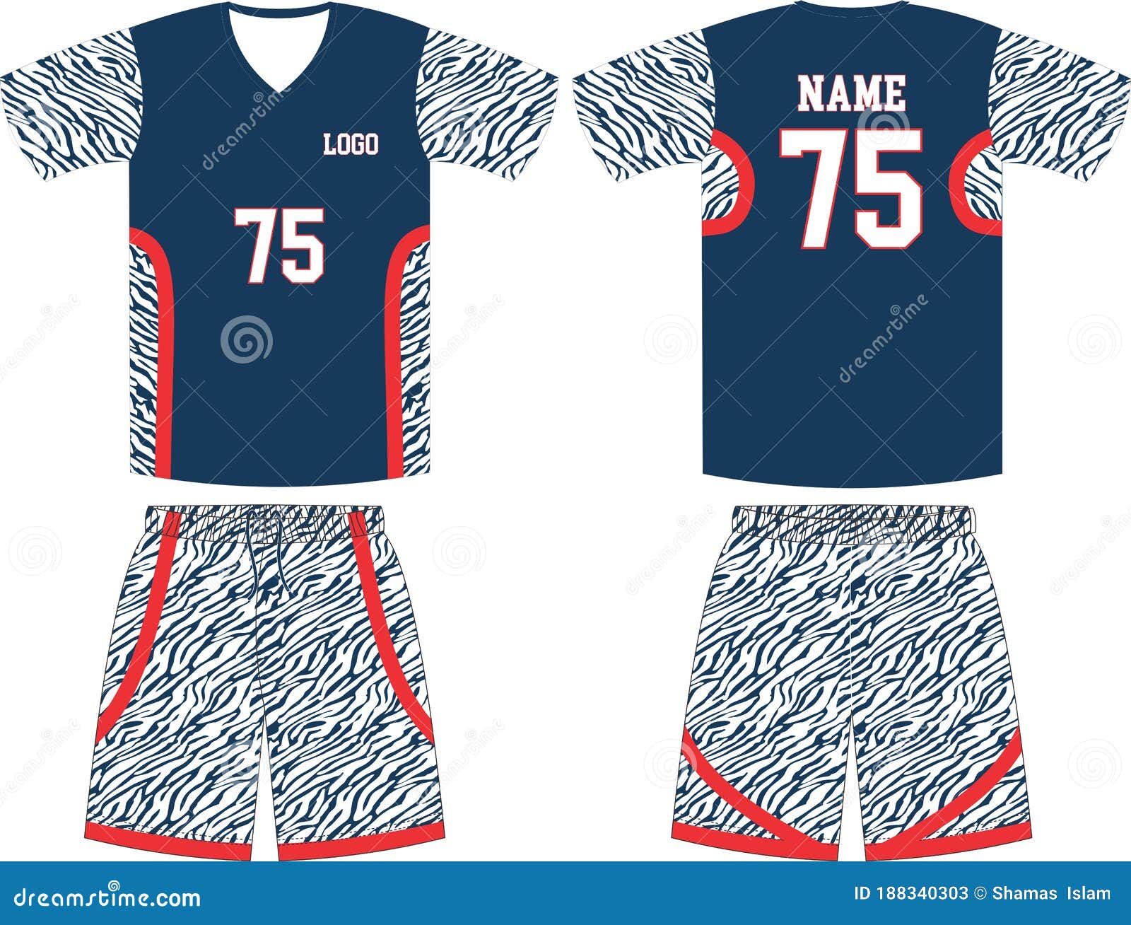 Basketball Jersey, Shorts, Socks Template for Basketball Club