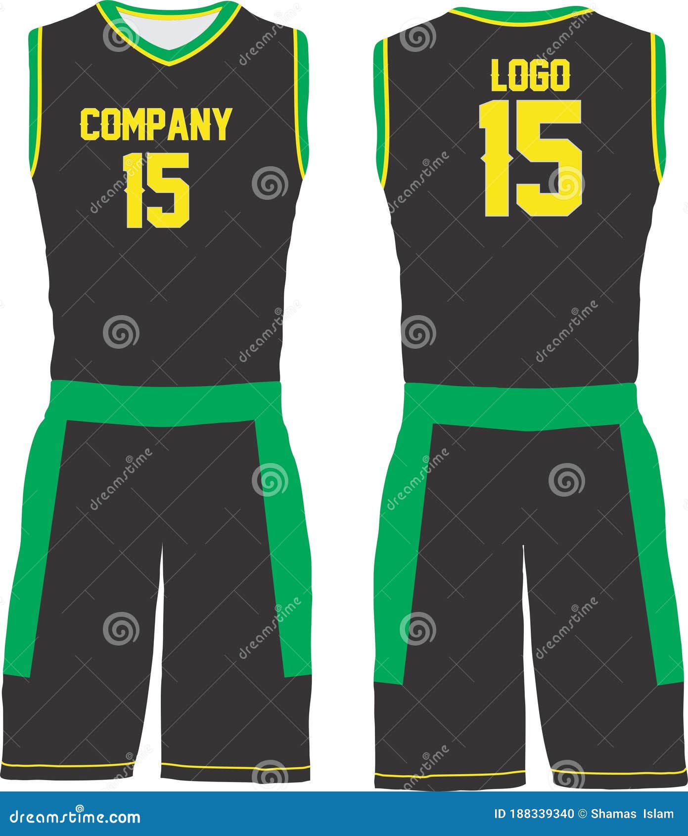 Download Basketball Uniform Jersey Shorts Custom Designs Front And ...