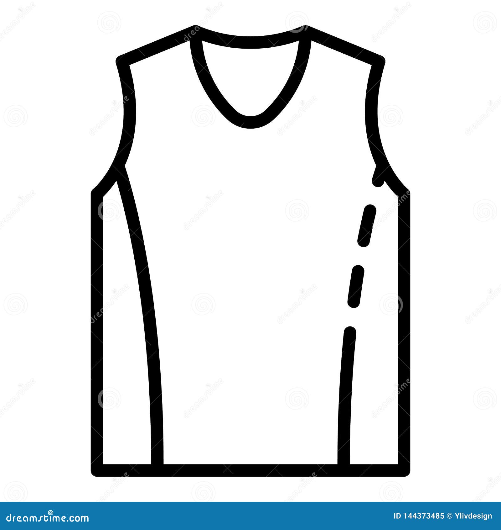 Basketball Vest Icon, Outline Style Stock Vector - Illustration of ...