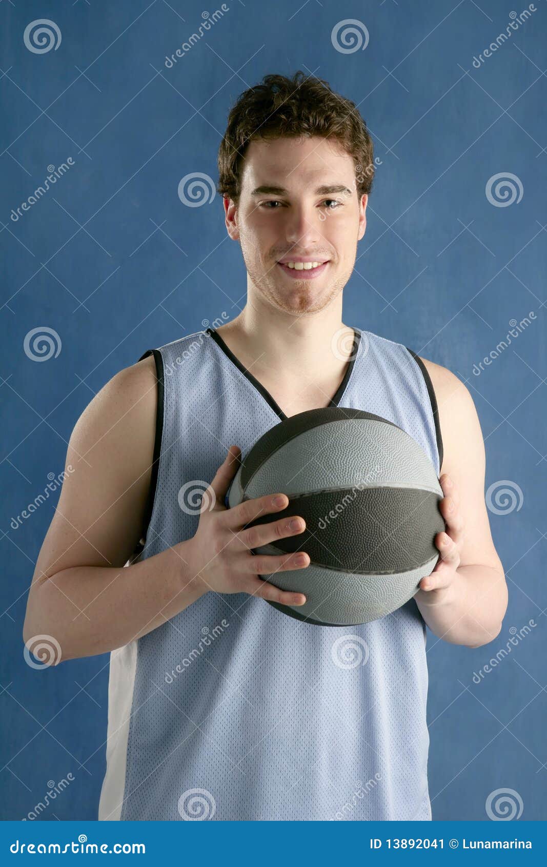 Basketball Young Man Basket Player Portrait Stock Image Image of model, basketball 13892041