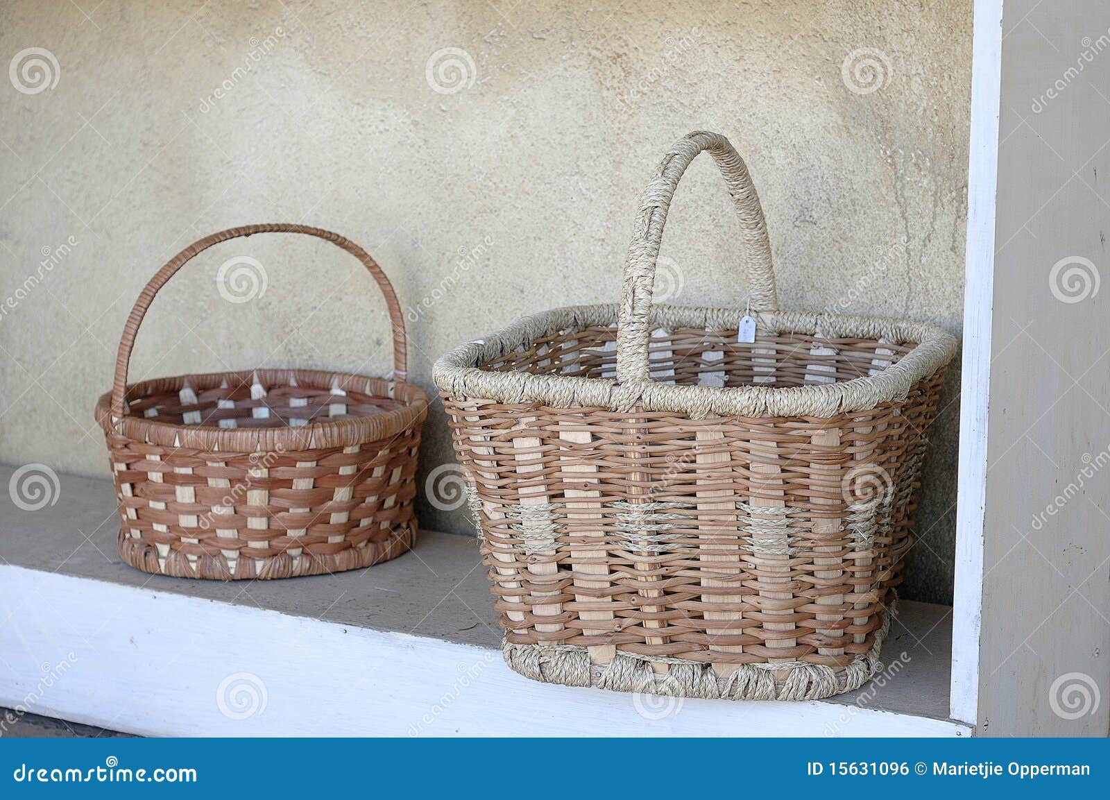 Baskets stock photo. Image of organic, natural, yellow 15631096