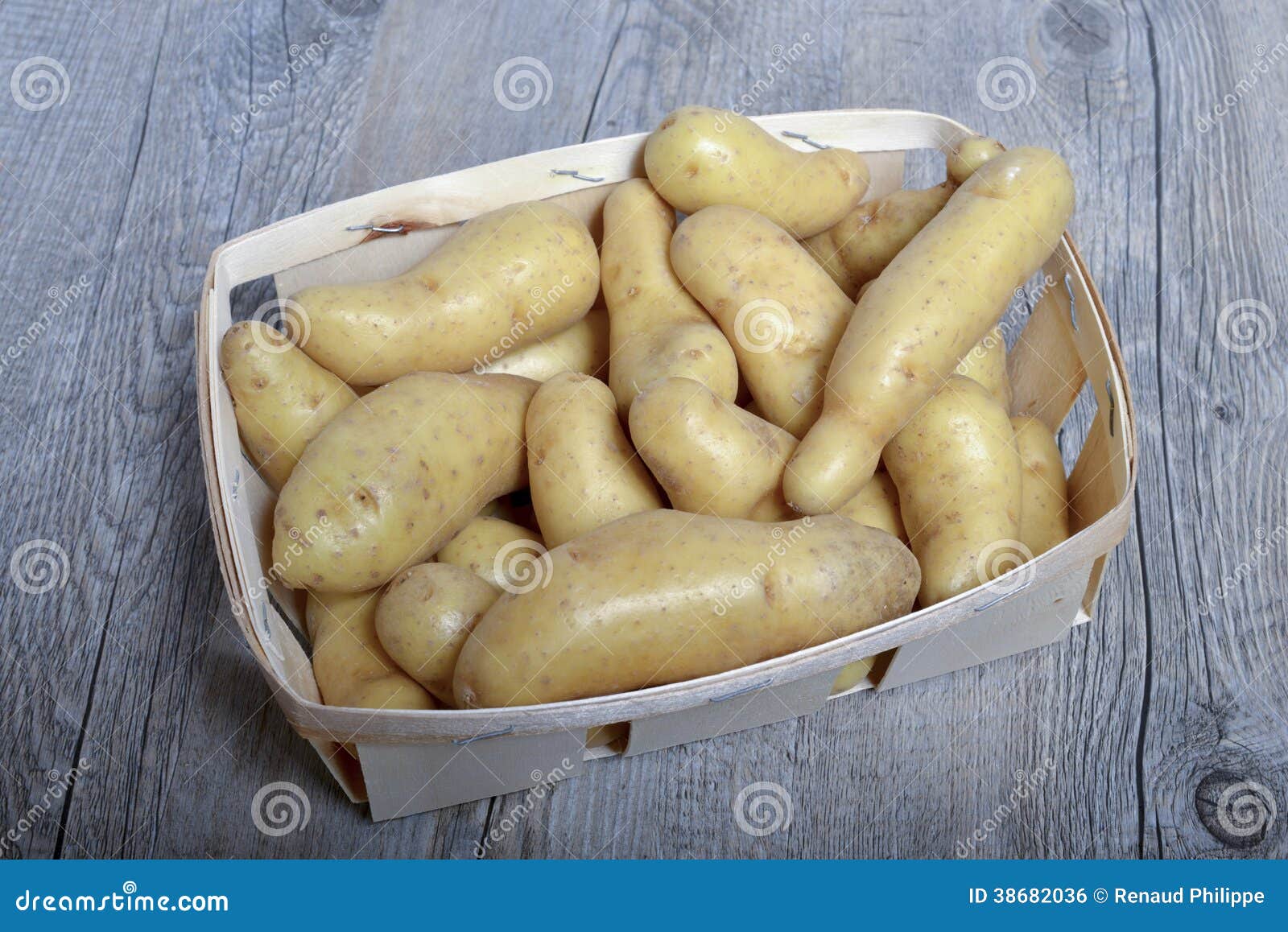 Baskets of Potatoes stock photo. Image of horizontal 38682036