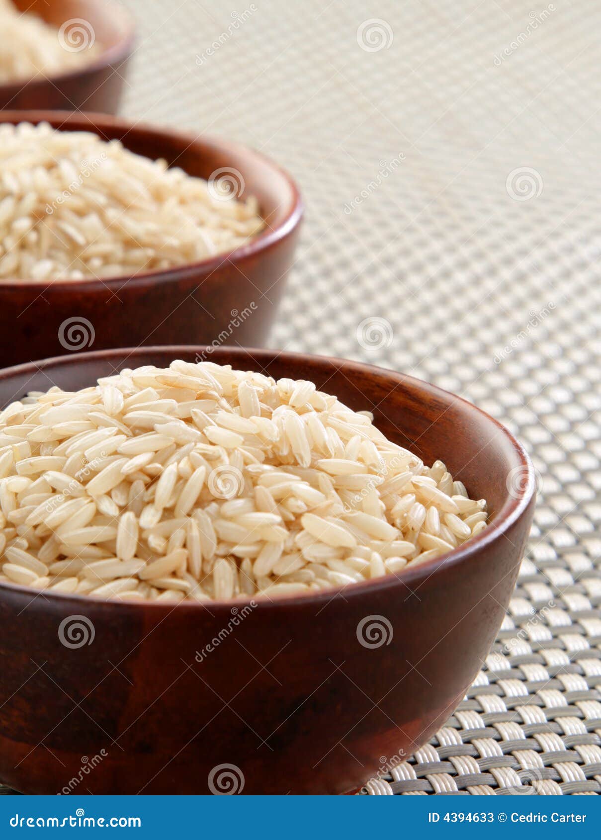 Basmati rice bowls stock image. Image of crop, nutrition 4394633