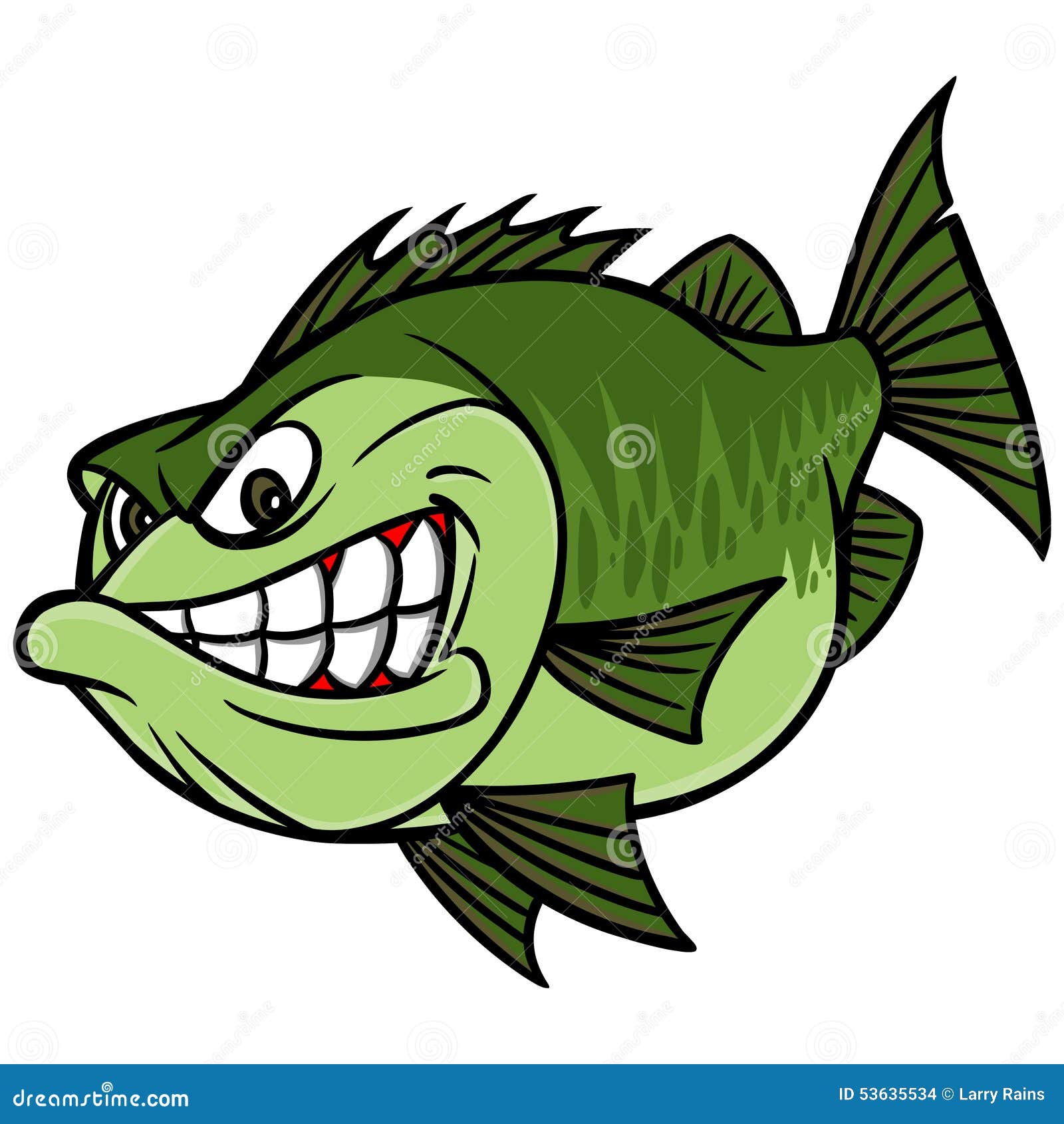 bass fishing mascot