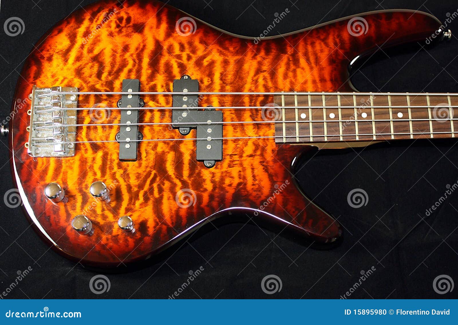 Bass guitar body stock photo. Image of electric, groove 15895980