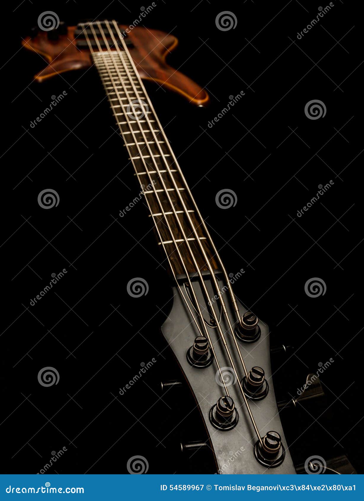 Bass guitar (low key) stock image. Image of black, guitar 54589967