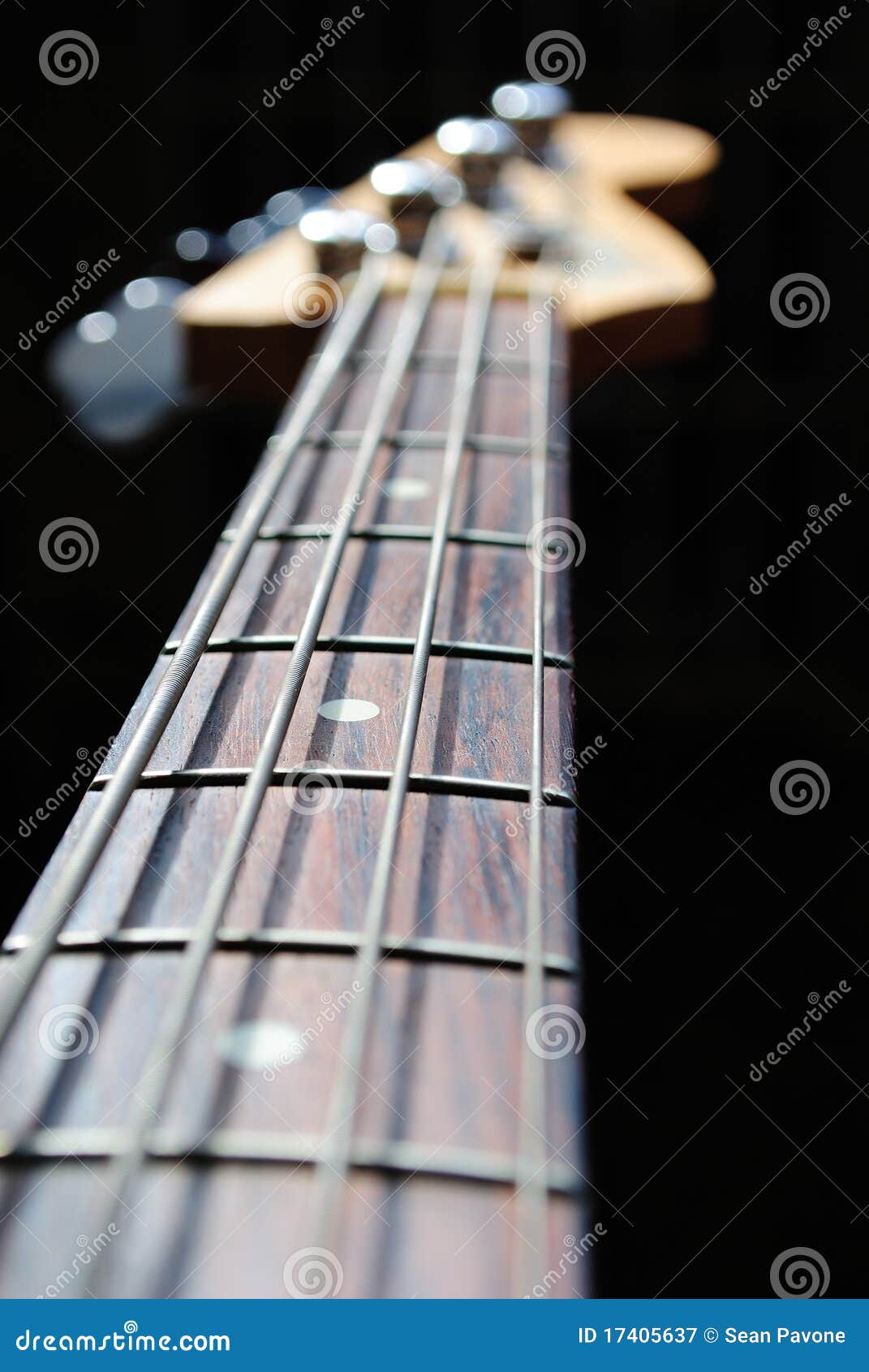 Bass Guitar Neck stock image. Image of field, metal, bass 17405637