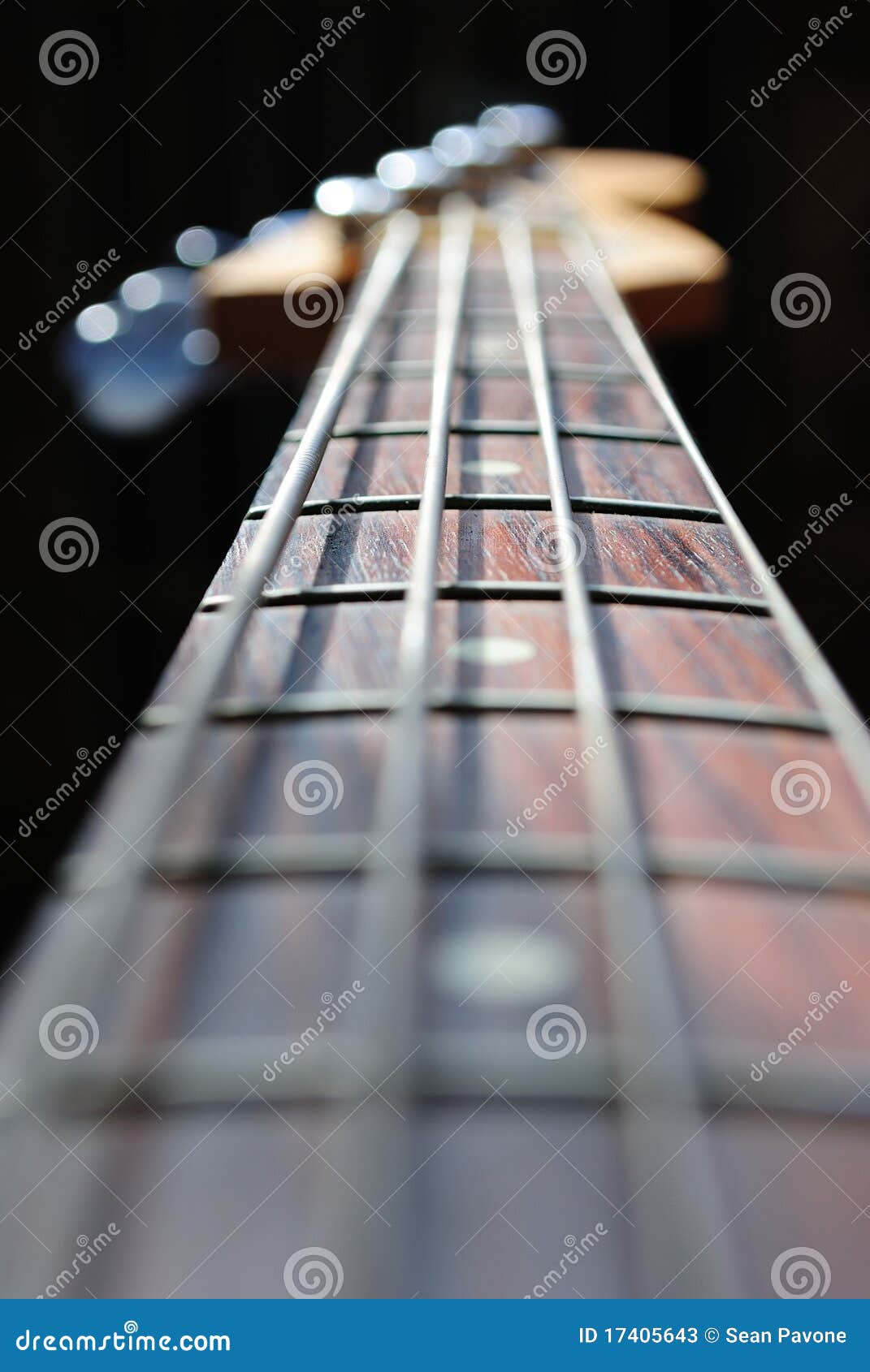 Bass Guitar Neck stock image. Image of shallow, instrument 17405643