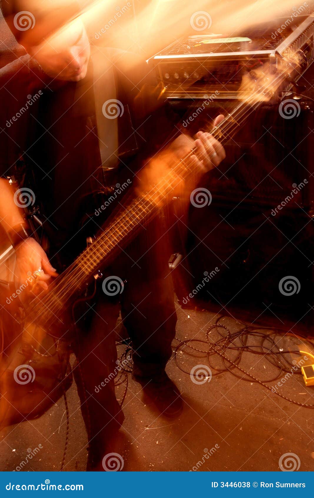 Bass player movement 2 stock photo. Image of atmosphere 3446038