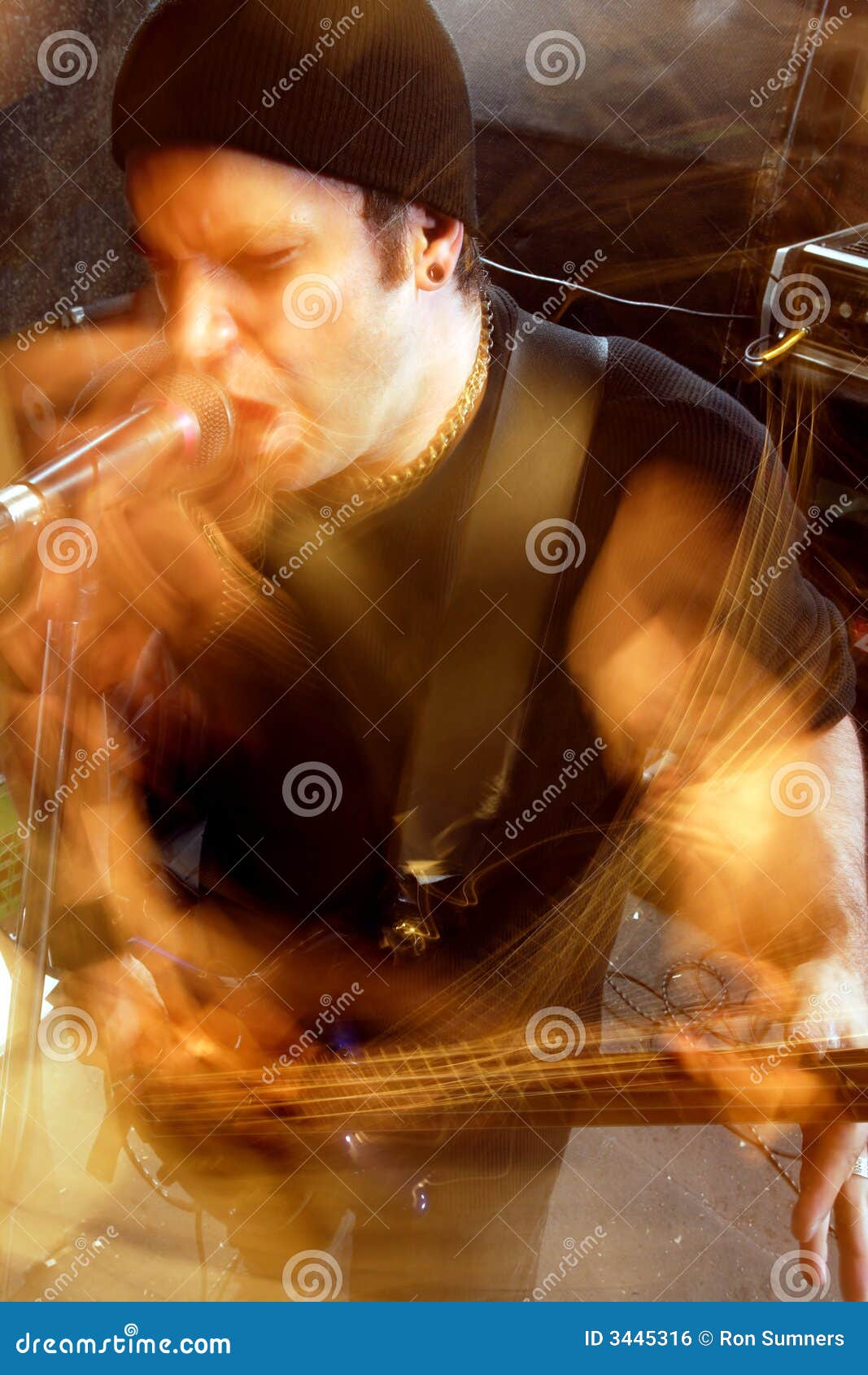 Bass player movement stock photo. Image of blur, noise 3445316