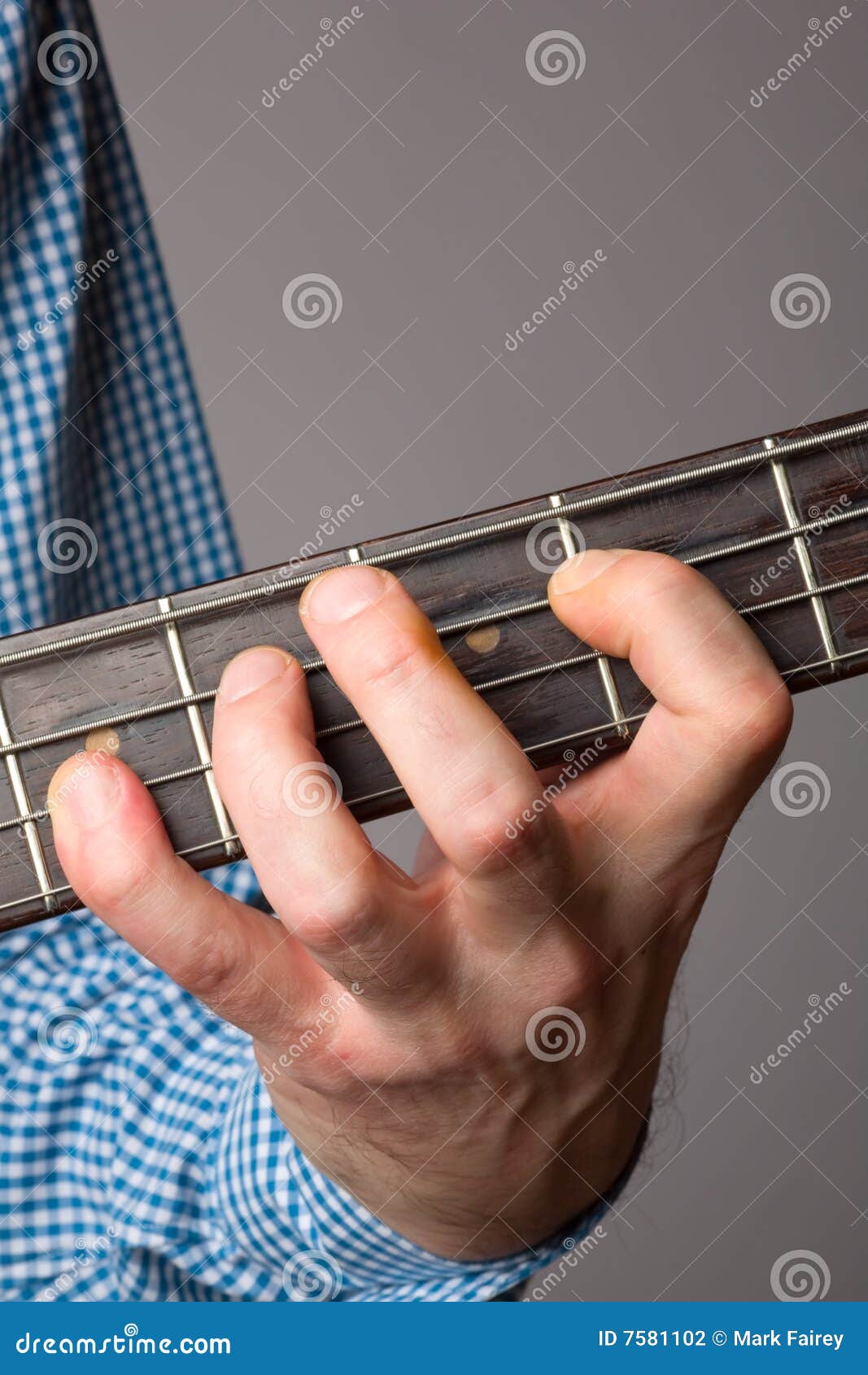 Bass players left hand stock photo. Image of musician 7581102