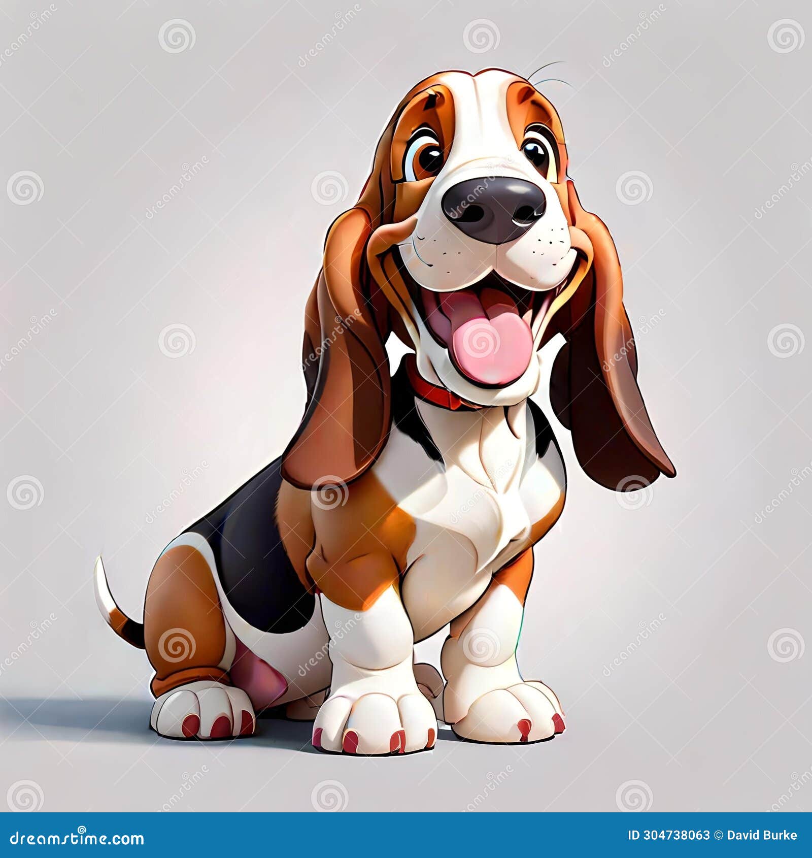 basset hound puppy dog happy smiling face comical