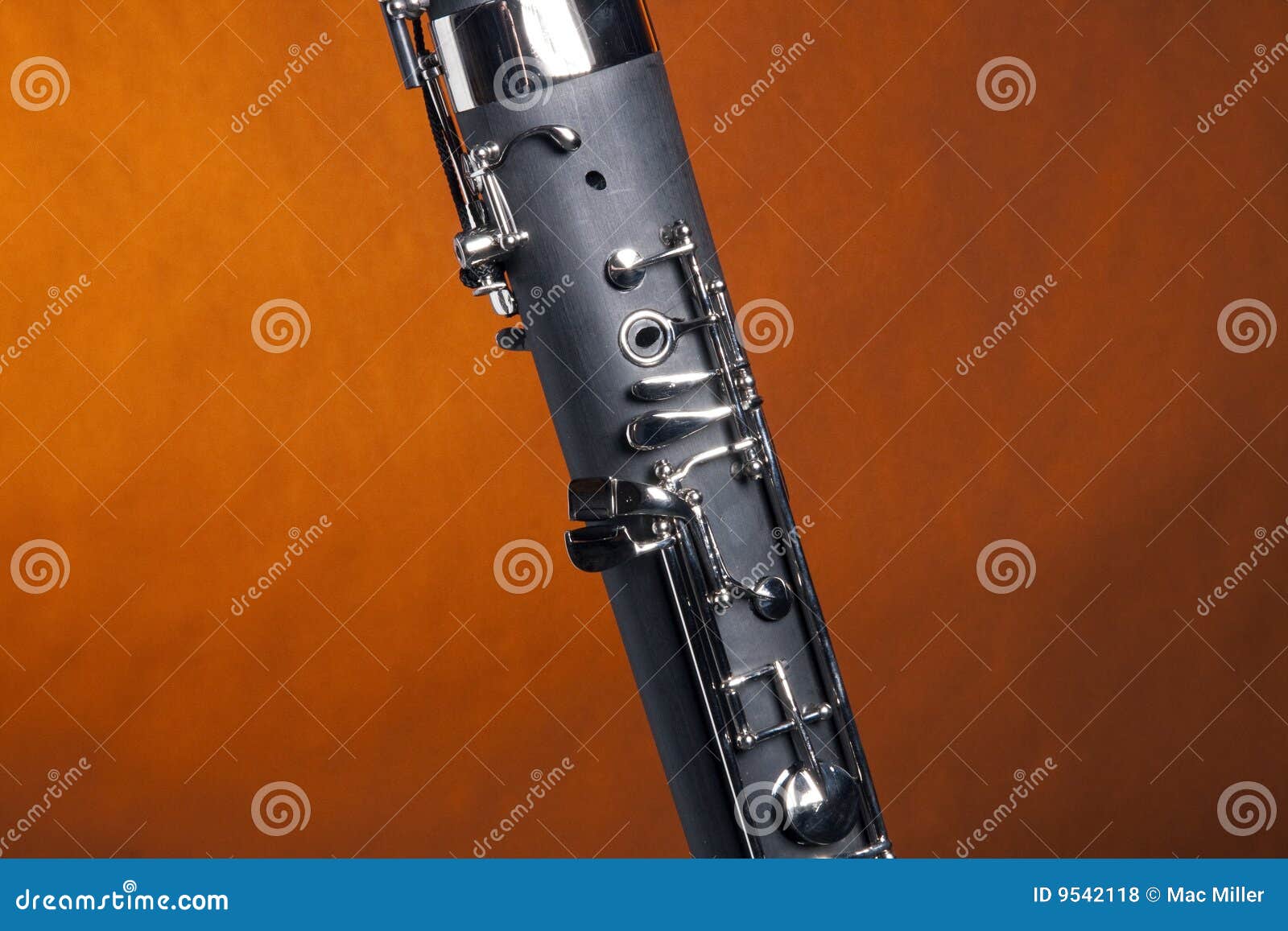 Bassoon Isolated on Gold Background Stock Photo Image of background