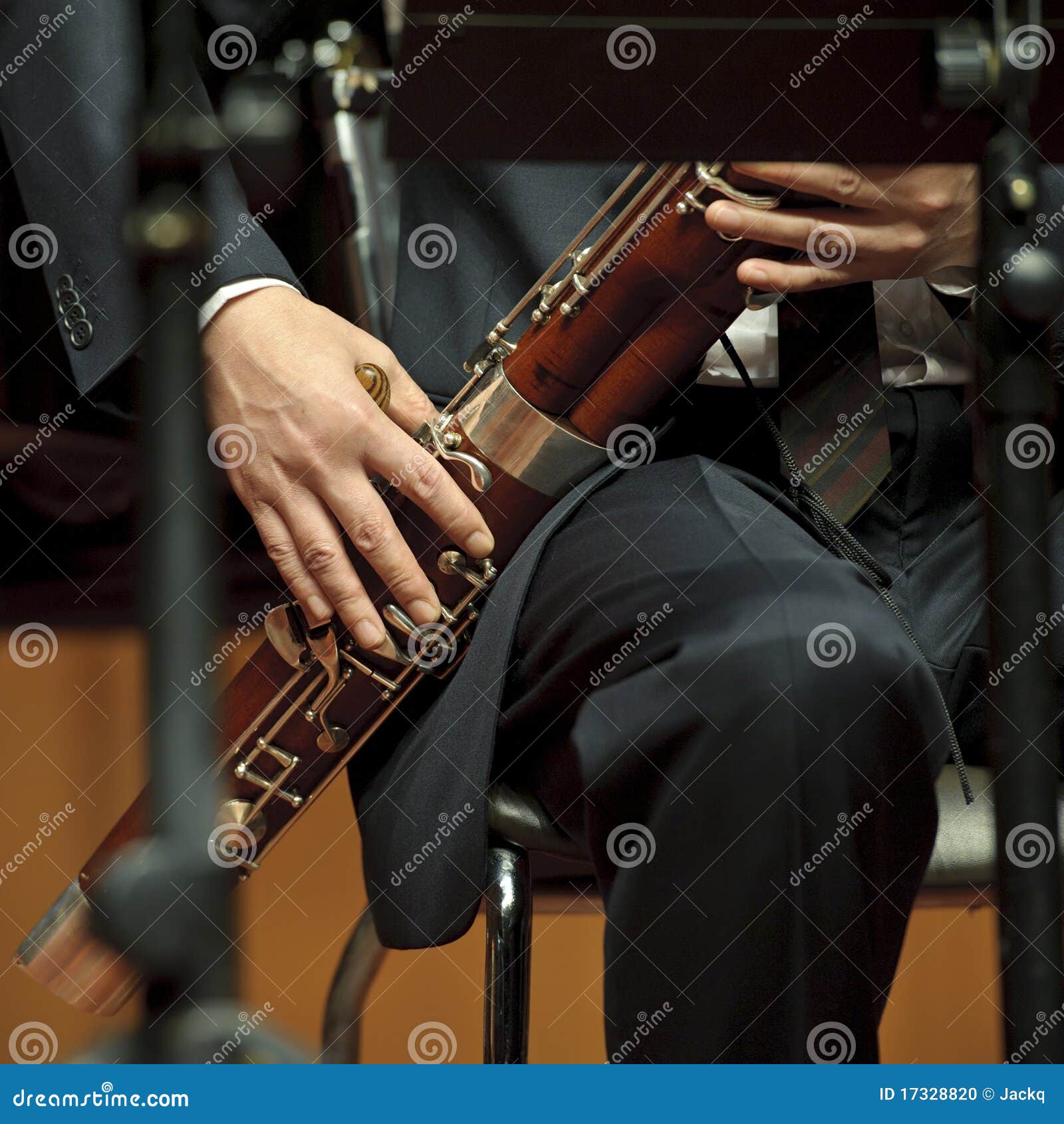 Bassoonist on concert stock photo. Image of china, musician 17328820