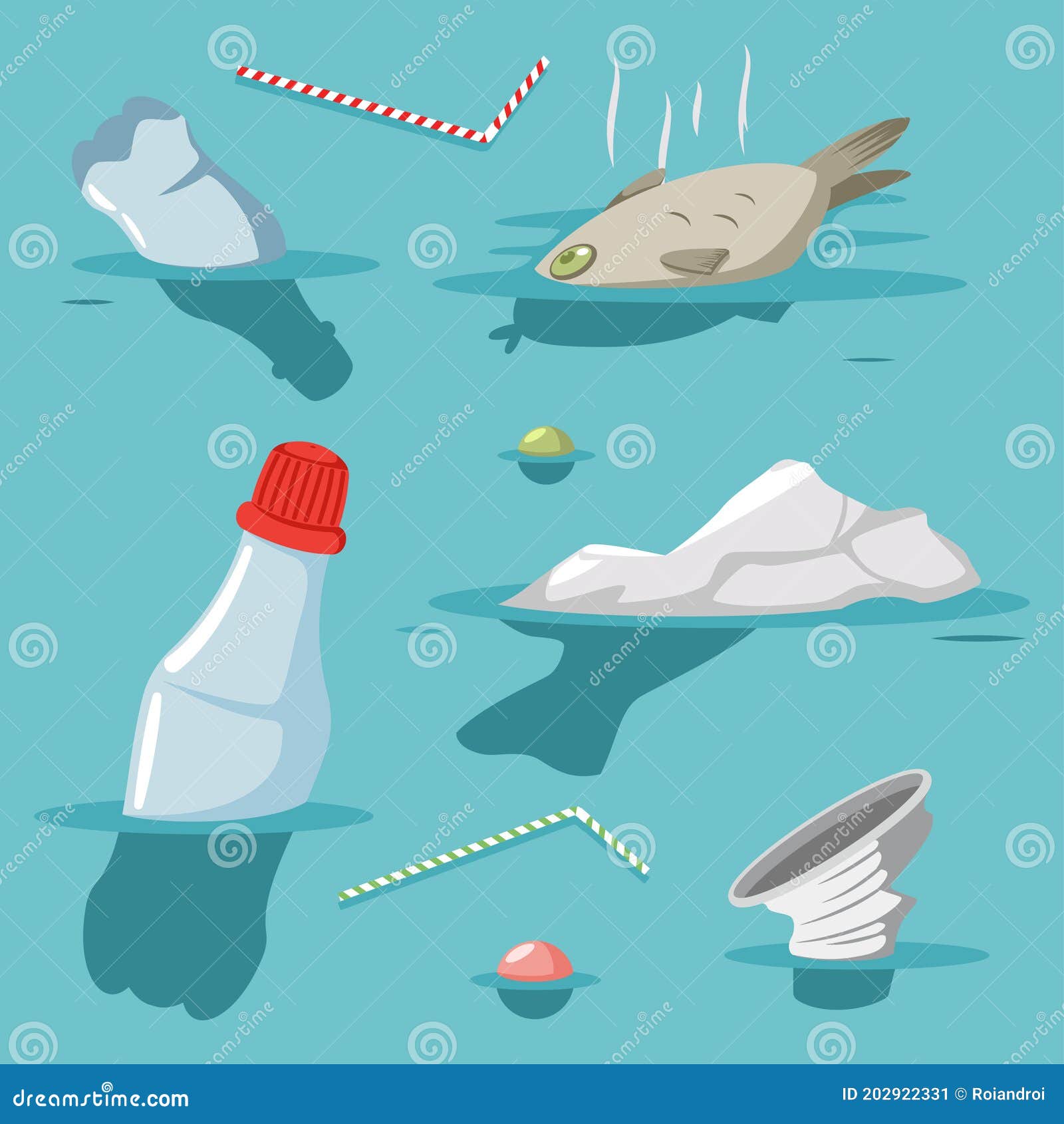 Basura De Plástico En El Agua Del Mar Del Océano. Ilustración Vectorial Ilustración del Vector - Ilustración de marina, litera: 202922331 Basura De Plástico En El Agua Del Mar Del Océano. Ilustración Vectorial Ilustración del Vector - Ilustración de marina, litera: 202922331