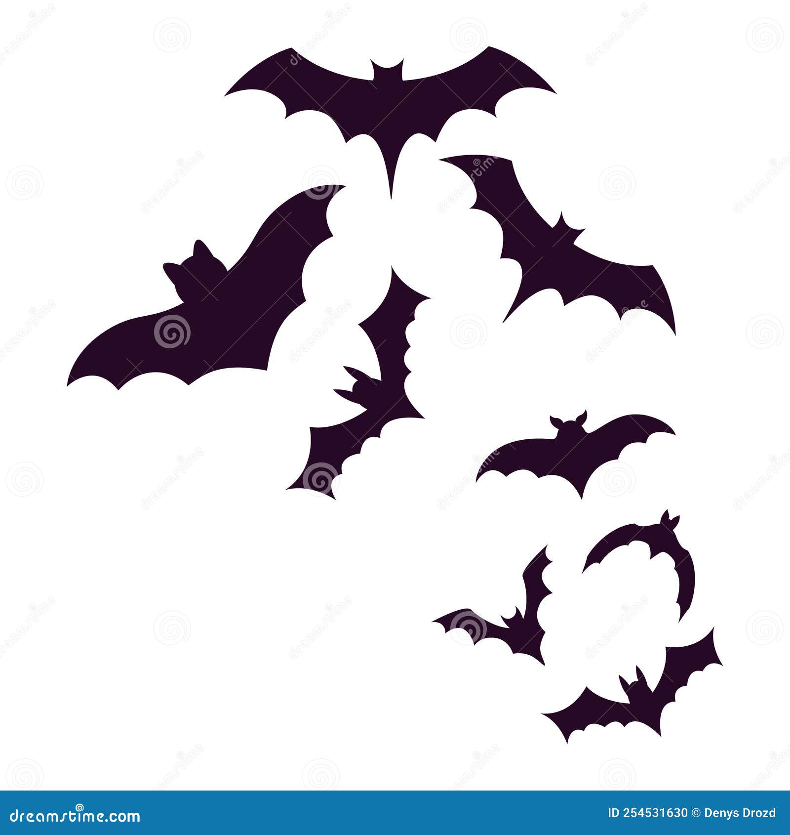 Bat Icon Vector Set. Halloween Illustration Sign Collection. Vampire ...