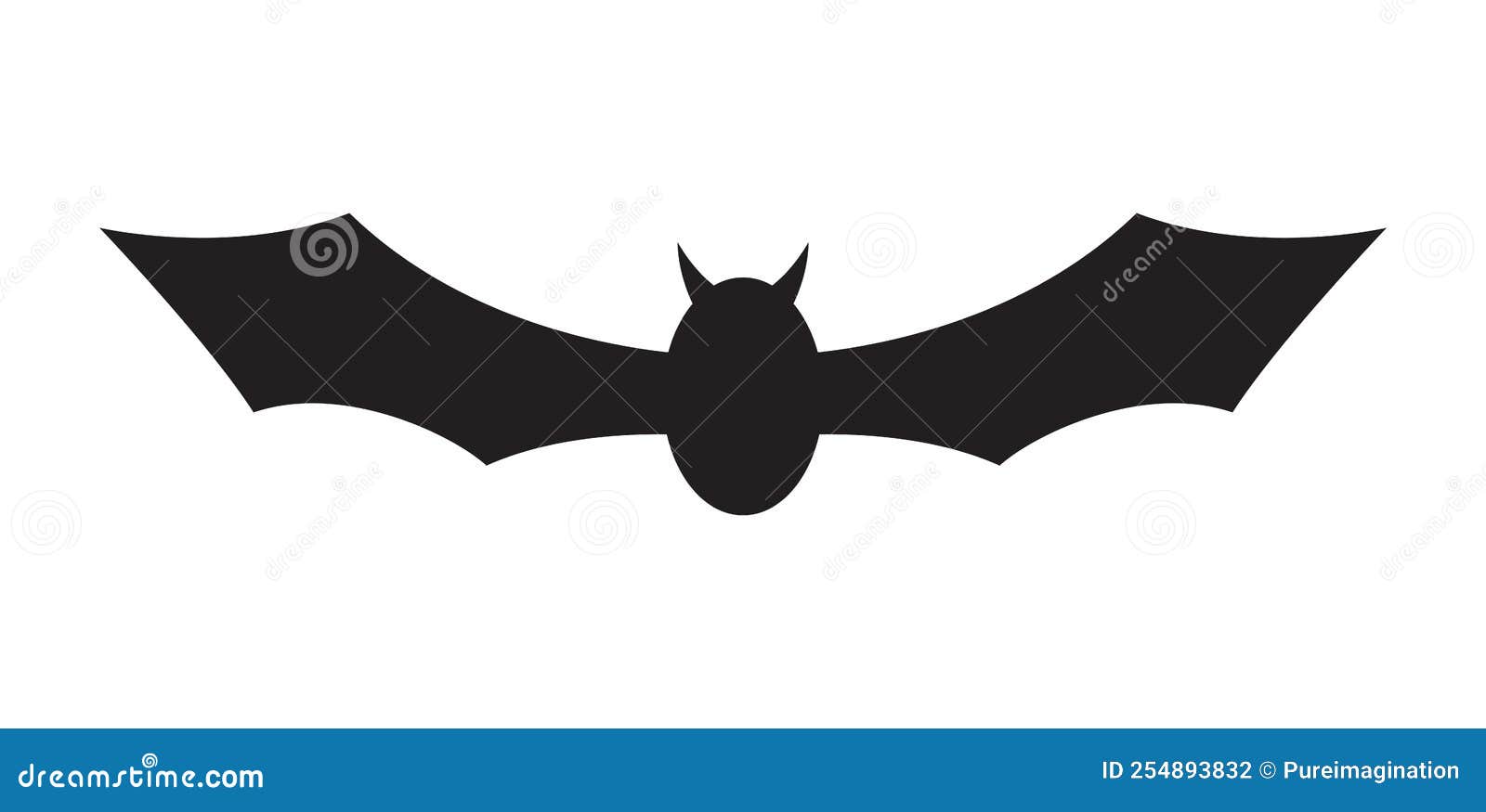 Bat Isolated on White Background Stock Vector Illustration of flying