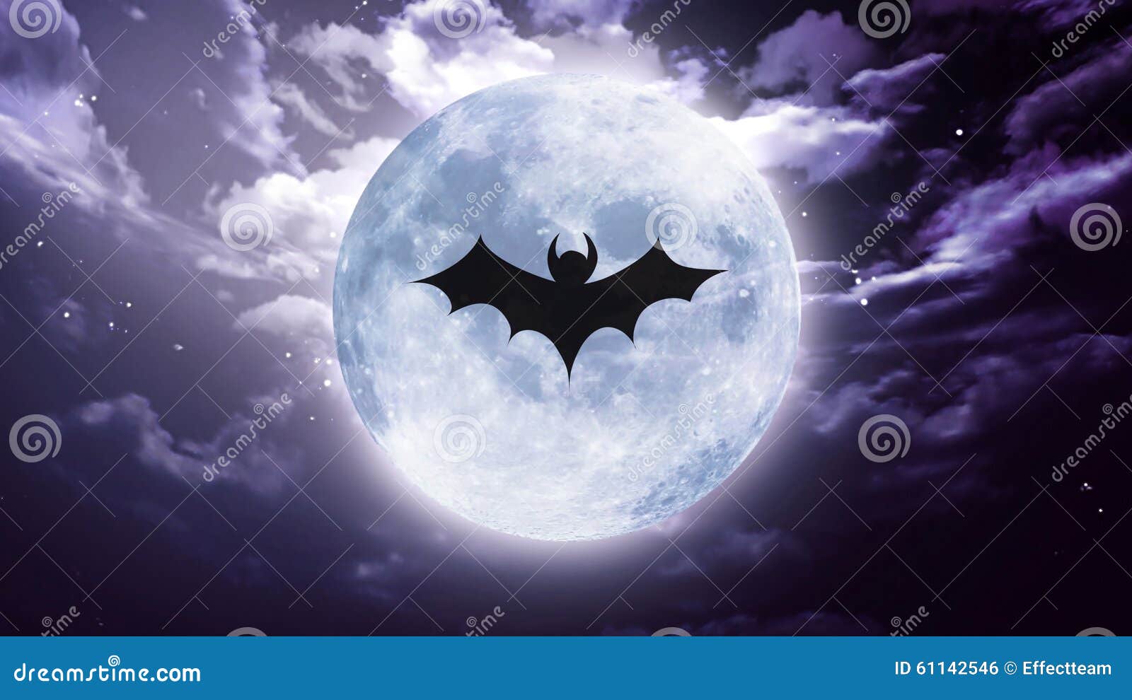 Full Moon with Bat #5
