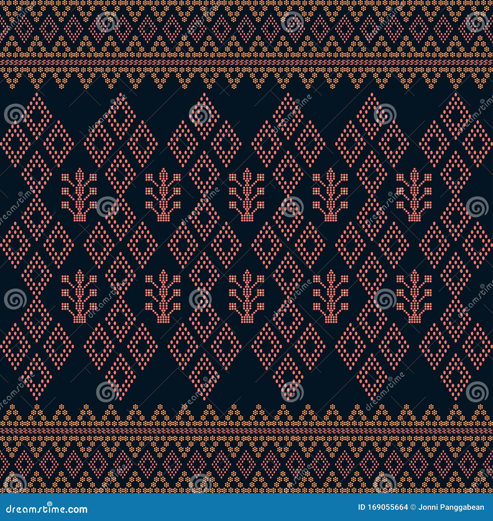  Batak  Ethnic Seamless Pattern With Motif Ulos Creative 