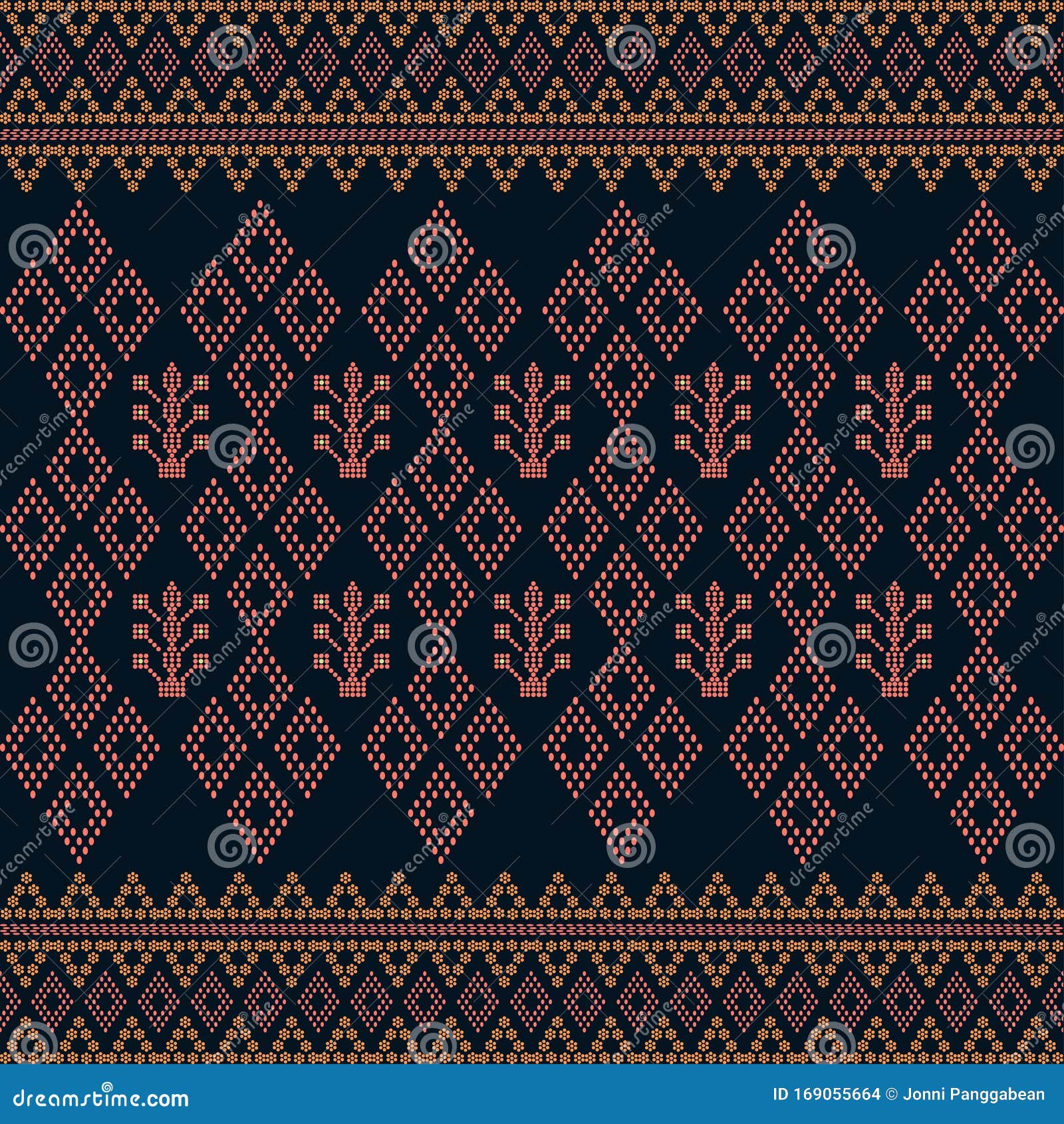  Batak  Ethnic Seamless Pattern With Motif  Ulos  Creative 