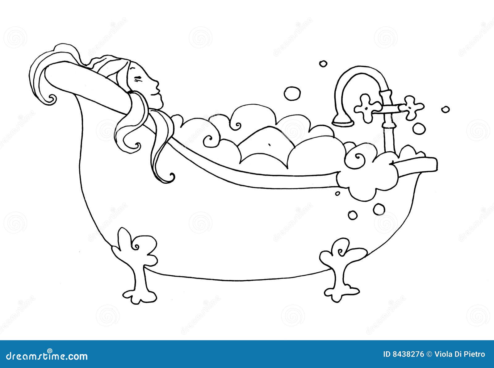 Download Bath stock illustration. Image of luxury, time, pleasuring - 8438276