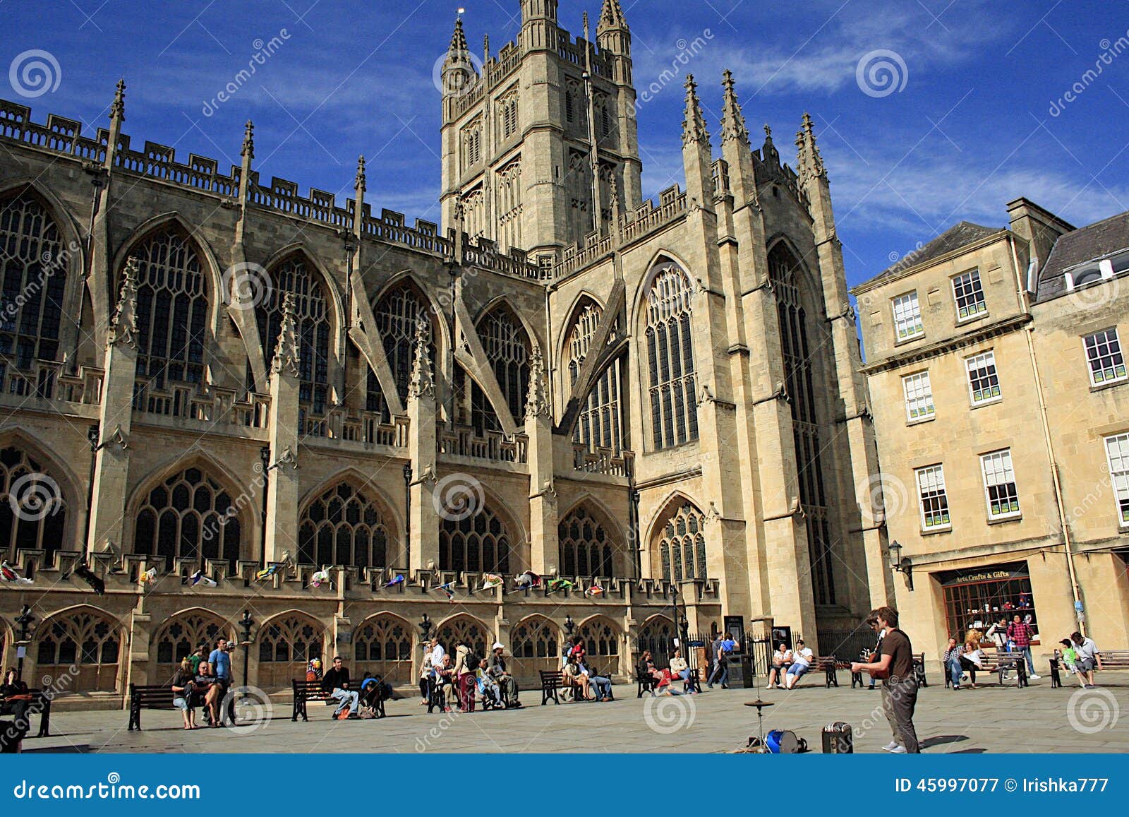 Bath Abbey, Bath, UK editorial photography. Image of tourist 45997077