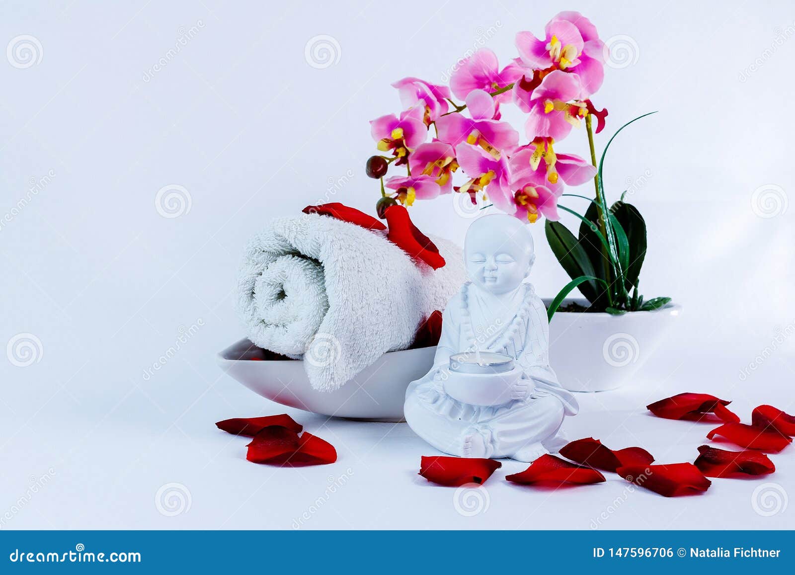 Bath Accessories with Buddha Statue Stock Photo Image of care, indian