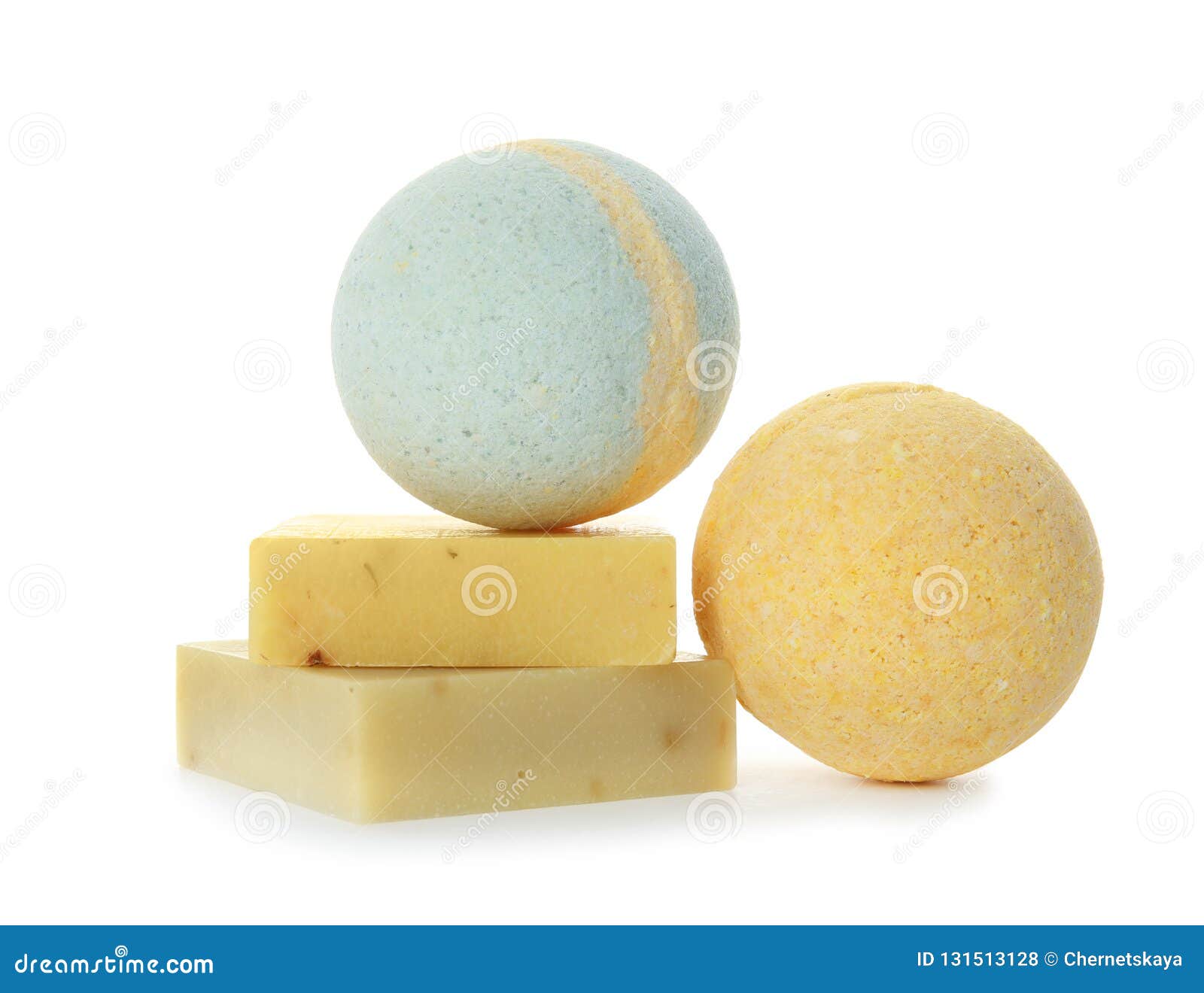 Bath bombs and soap bars stock photo. Image of handmade 131513128