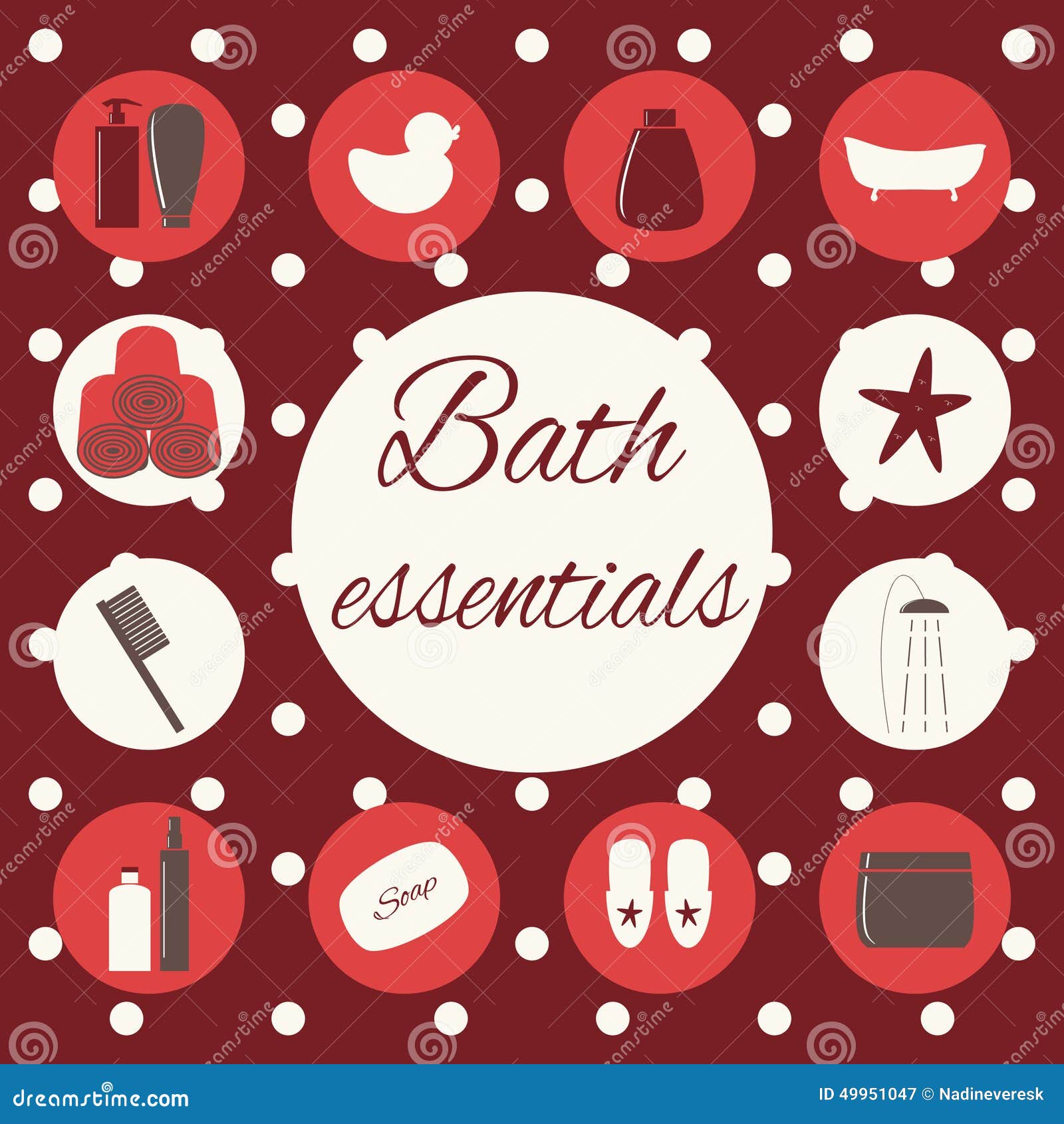 Bath essentials stock vector. Illustration of duck, vintage 49951047