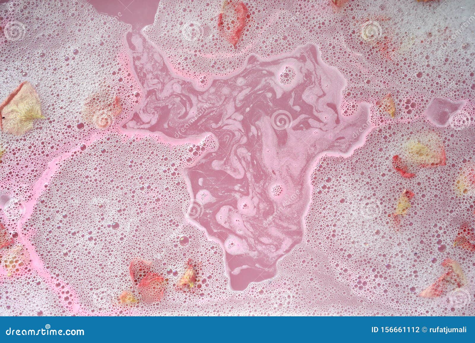 Bath with flower petals stock photo. Image of sensuality 156661112