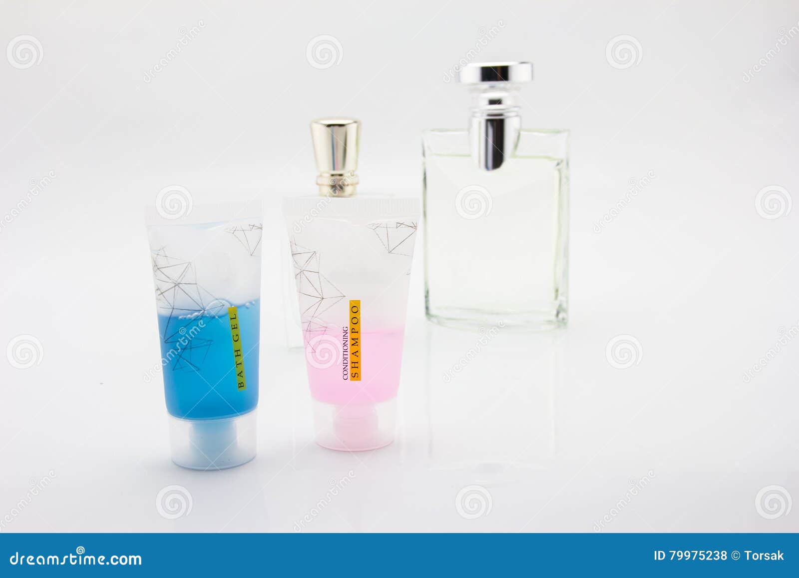 Bath gel and shampoo stock photo. Image of shower, background 79975238