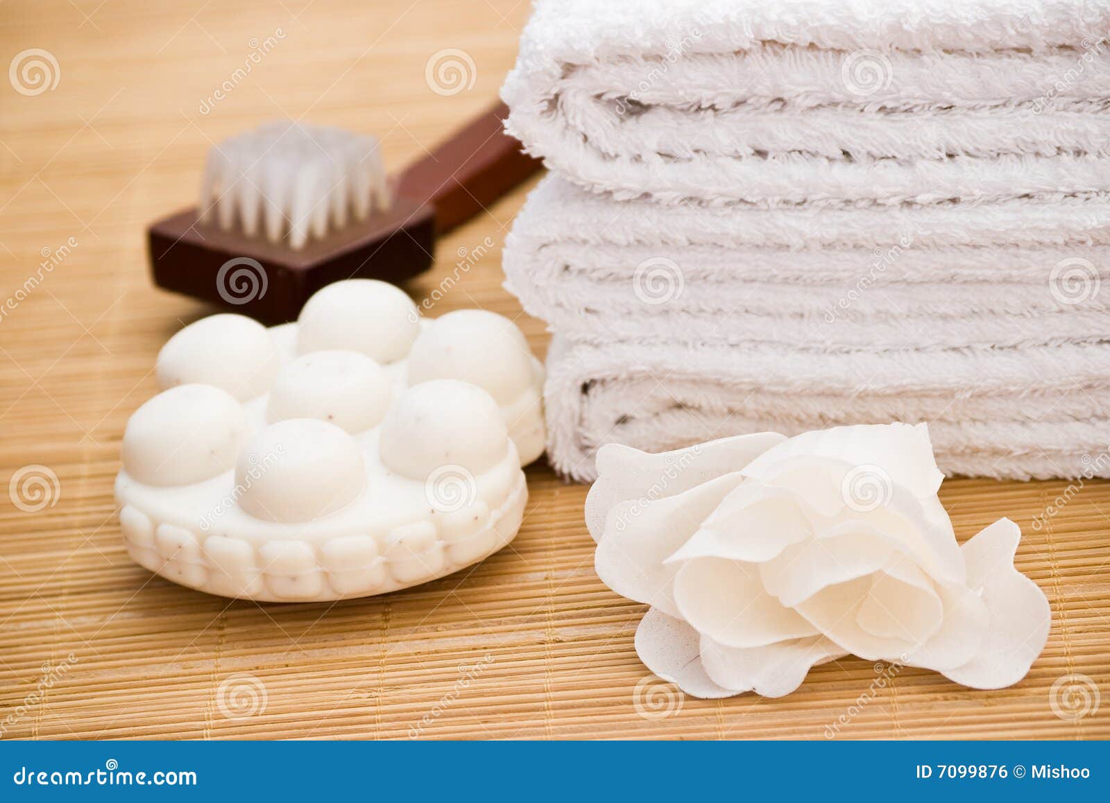 Bath Items with Massage Soap Stock Photo Image of skincare