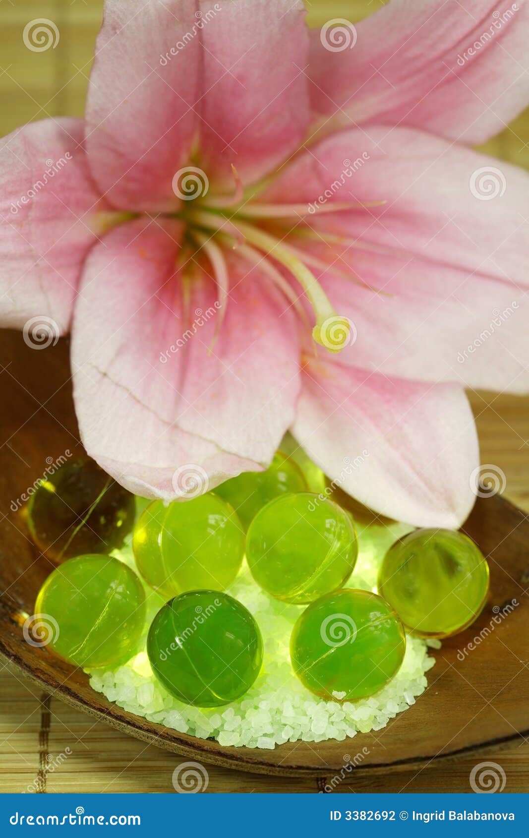 Bath oil pearls stock photo. Image of massage, bubble 3382692
